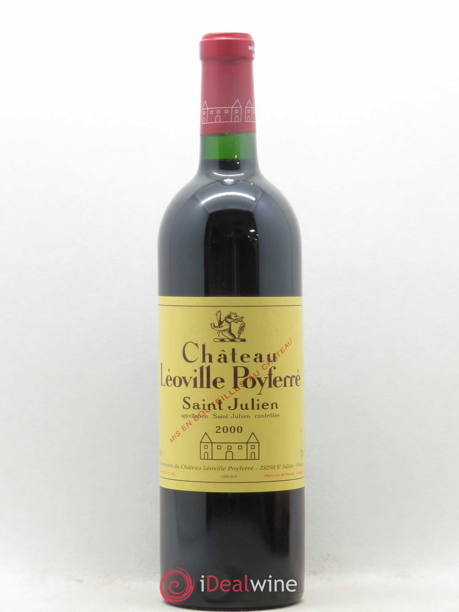 Château Léoville Poyferré 2ème Grand Cru Classé 2000 - Lot de 1 bouteille - 0