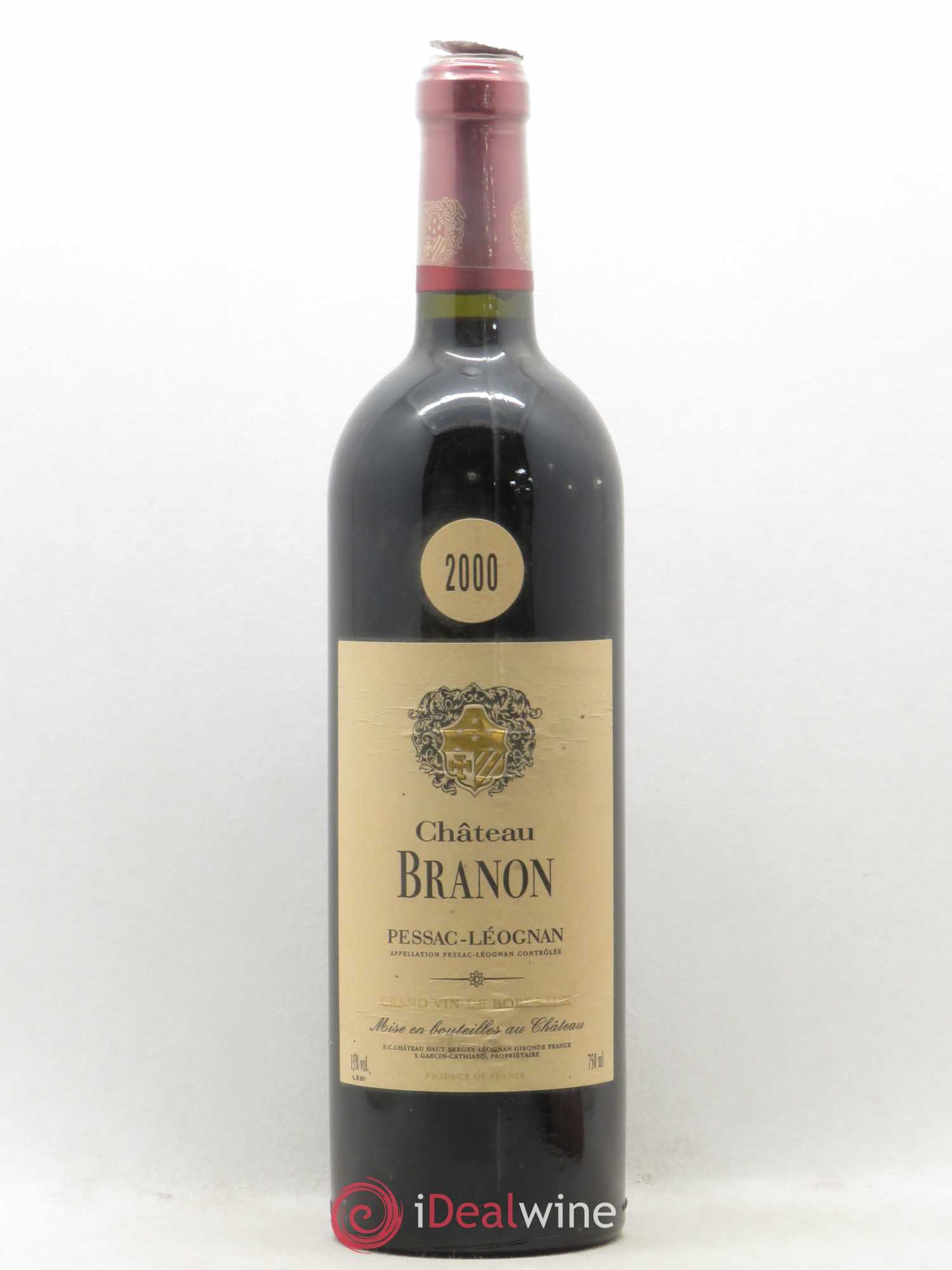 Pessac-Léognan Château Branon 2000 - Posten von 1 Flasche - 0