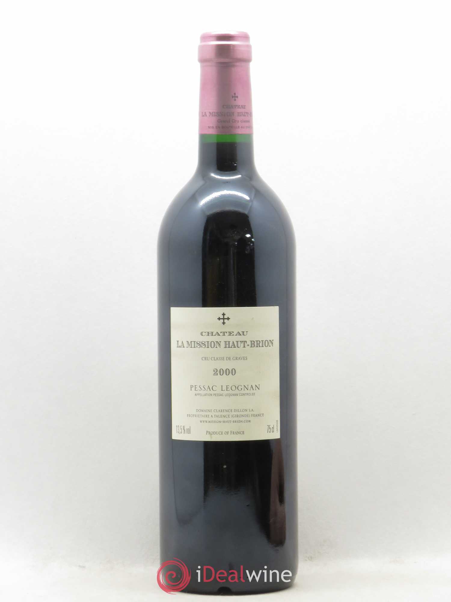 Château la Mission Haut-Brion Cru Classé de Graves 2000 - Lot de 1 bouteille - 1