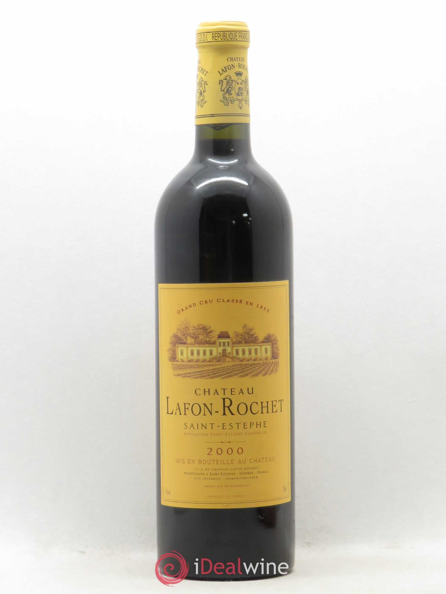 Château Lafon Rochet 4ème Grand Cru Classé 2000 - Lot de 1 bouteille - 0
