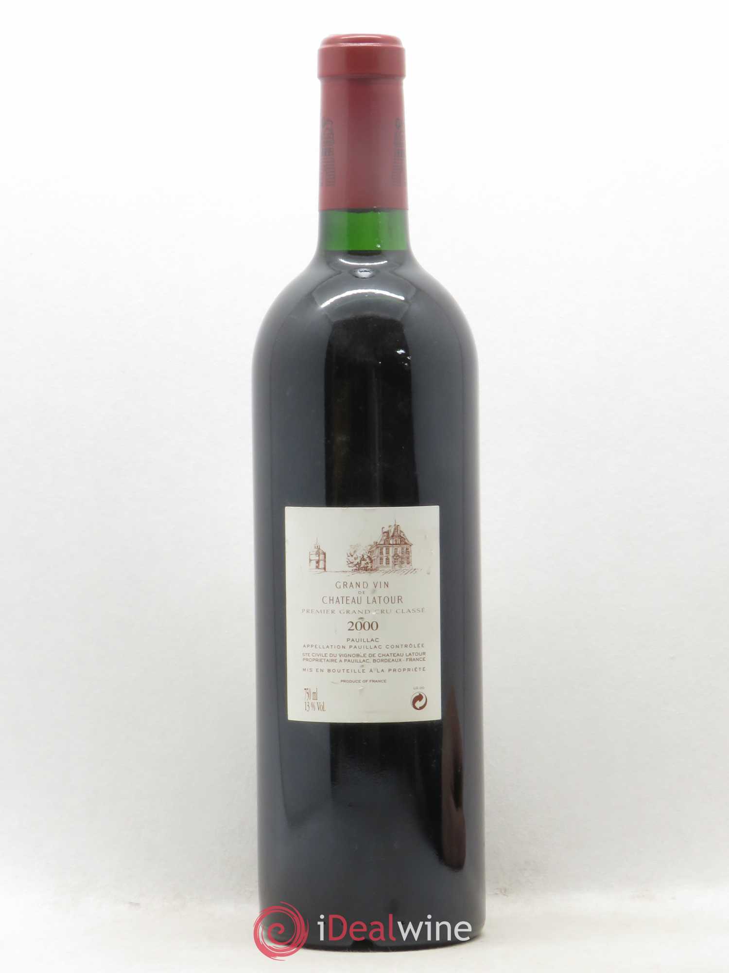 Château Latour 1er Grand Cru Classé 2000 - Lot de 1 bouteille - 1
