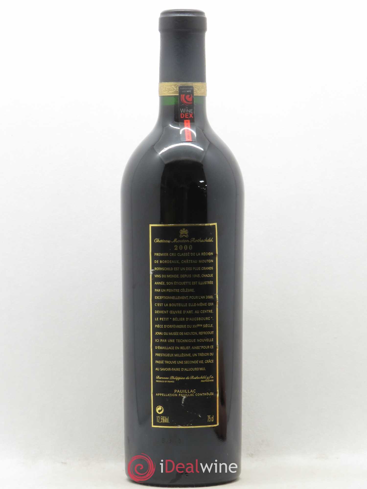 Château Mouton Rothschild 1er Grand Cru Classé 2000 - Lot de 1 bouteille - 1