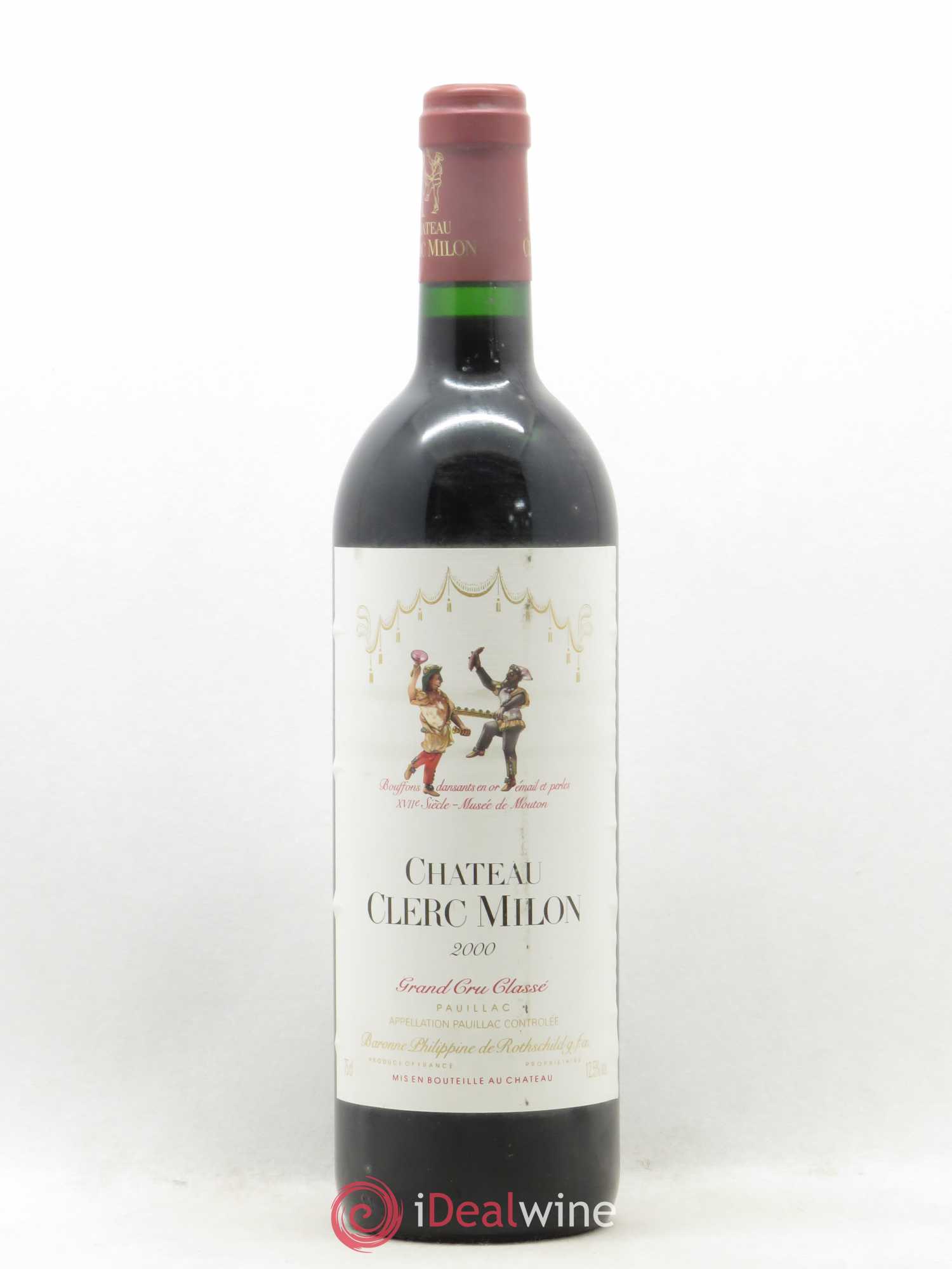 Château Clerc Milon 5ème Grand Cru Classé 2000 - Lot de 1 bouteille - 0