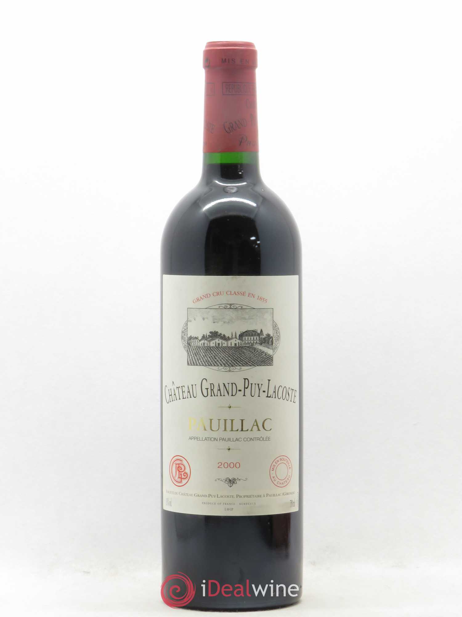 Château Grand Puy Lacoste 5ème Grand Cru Classé 2000 - Lot de 1 bouteille - 0