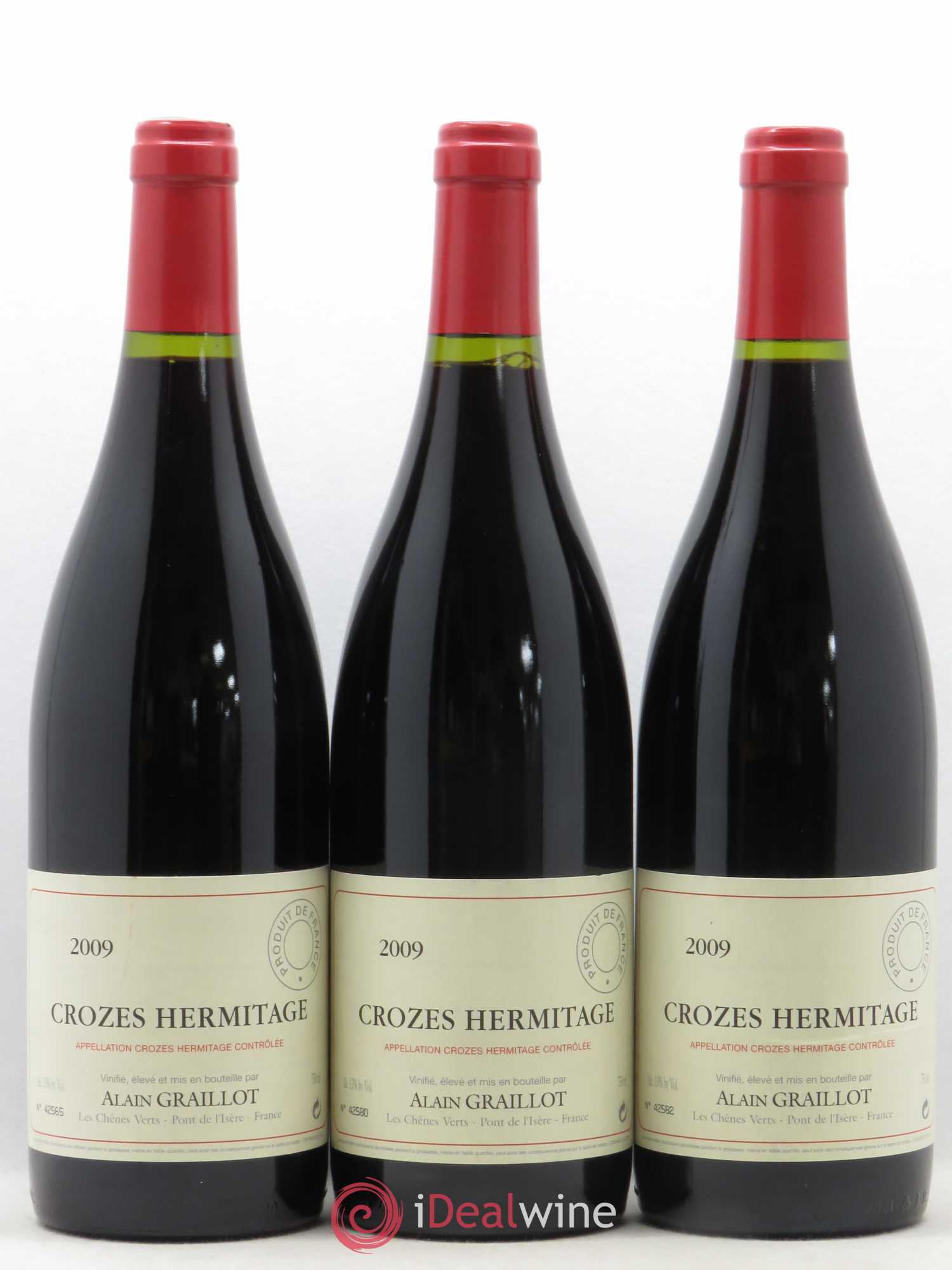 Crozes-Hermitage Domaine Graillot 2009 - Lot de 3 bouteilles - 0