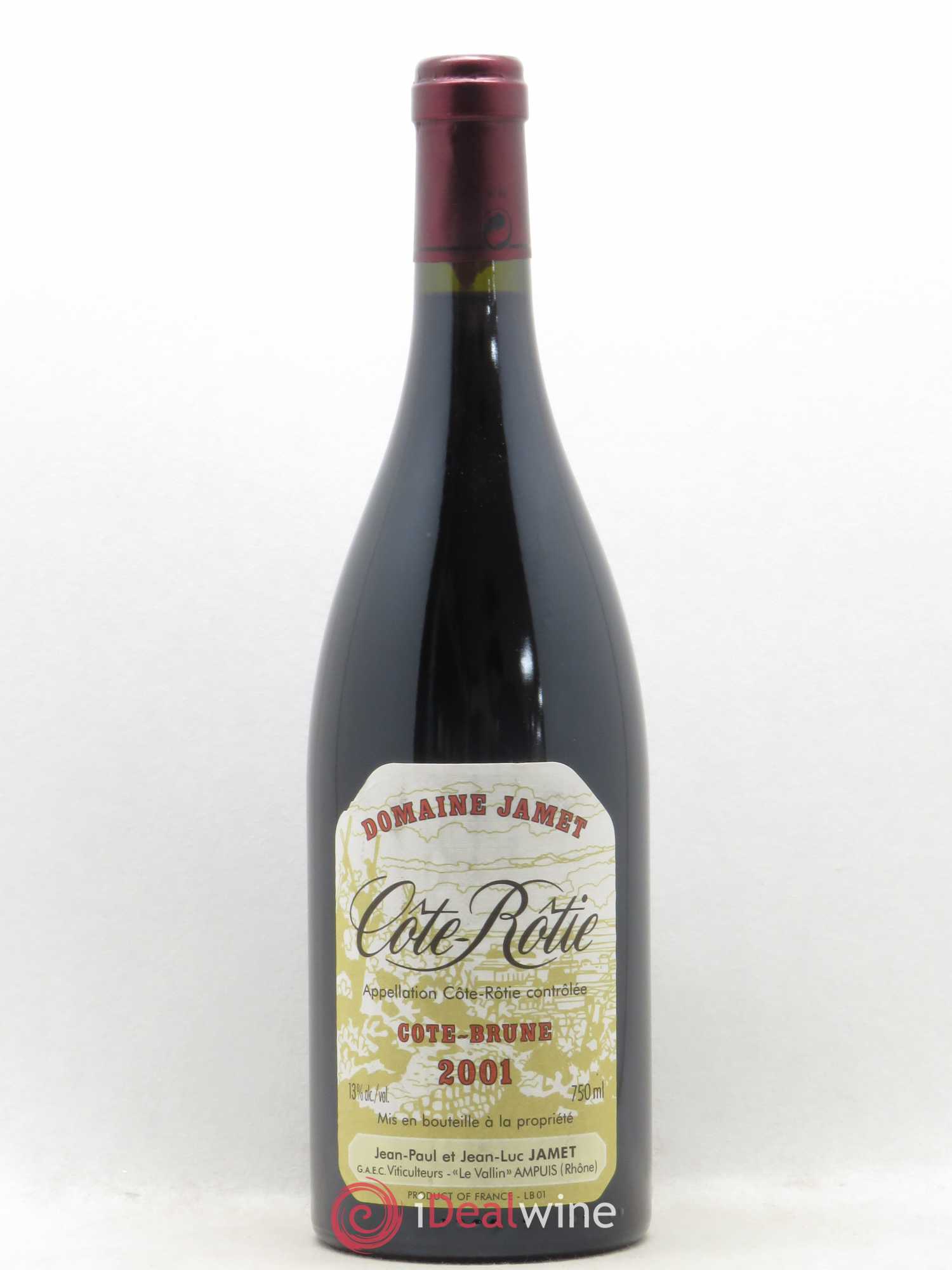 Côte-Rôtie Côte Brune Jamet (Domaine) 2001 - Lot de 1 bouteille - 0