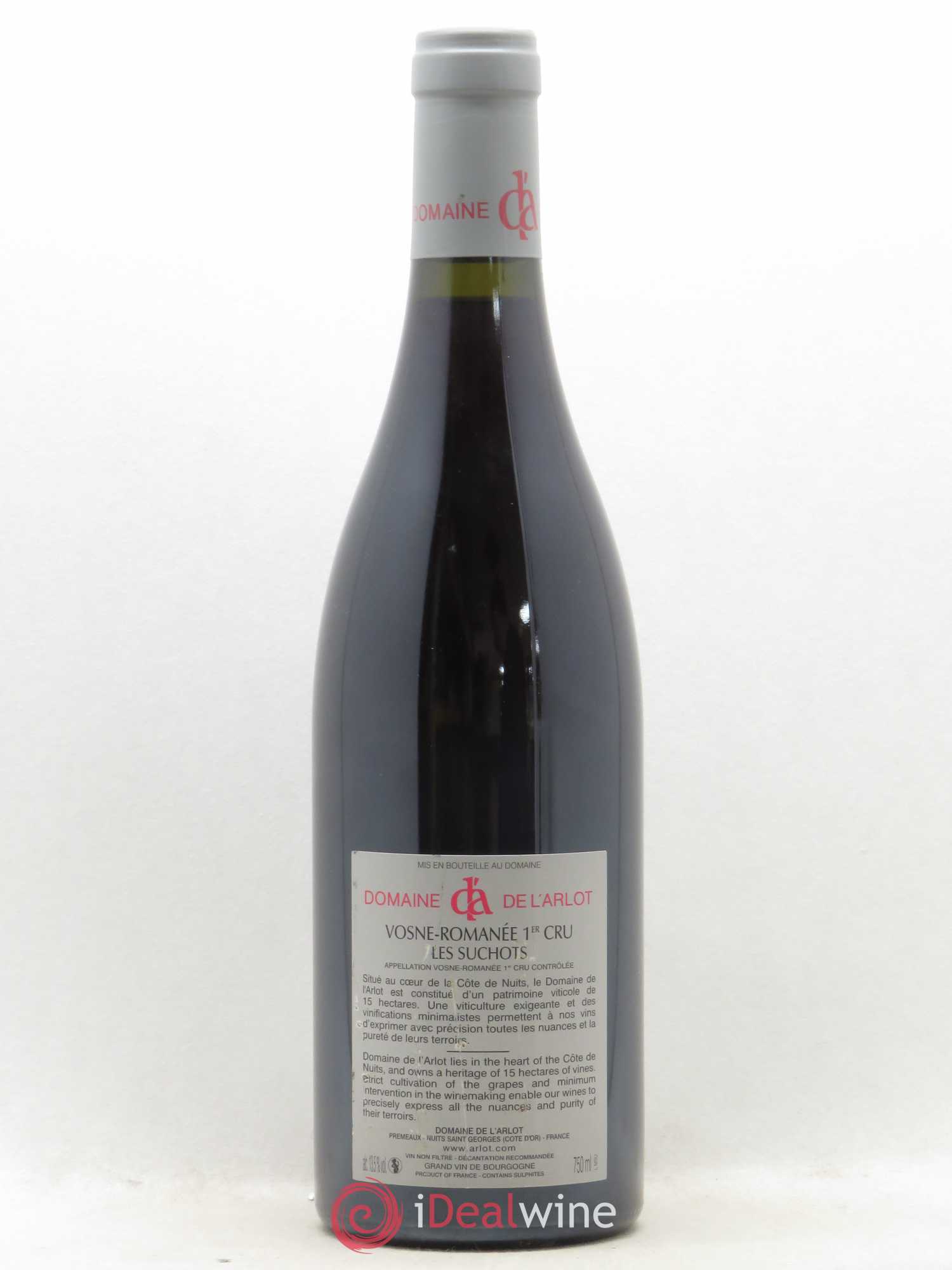 Vosne-Romanée 1er Cru Les Suchots Domaine de l'Arlot 2014 - Lot de 1 bouteille - 1