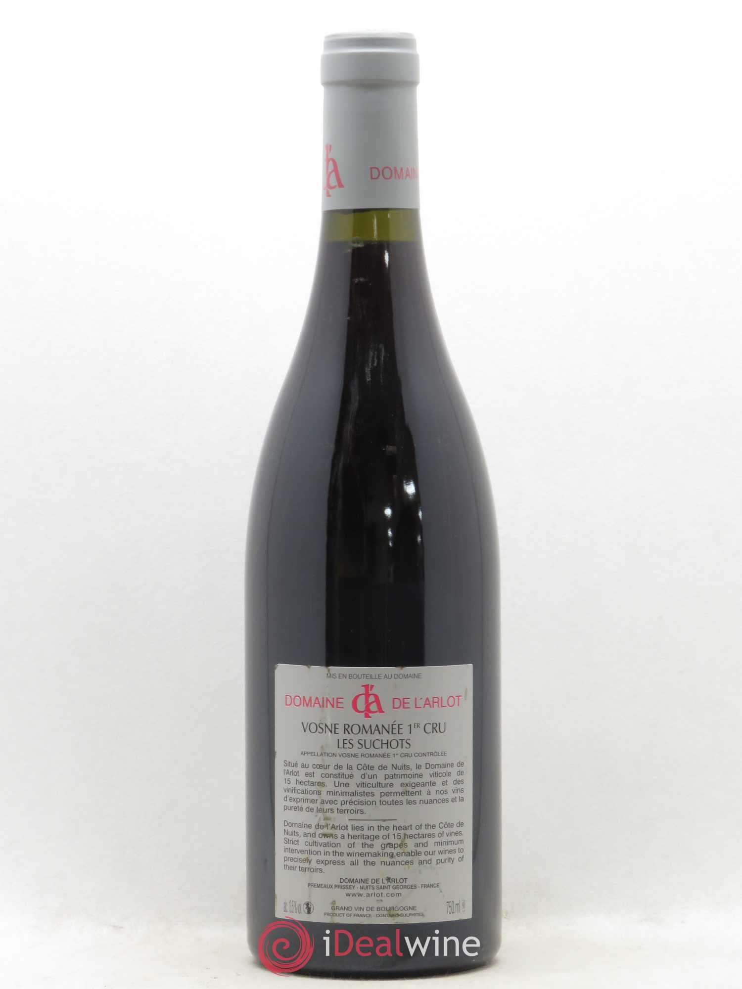 Vosne-Romanée 1er Cru Les Suchots Domaine de l'Arlot 2016 - Lot de 1 bouteille - 1