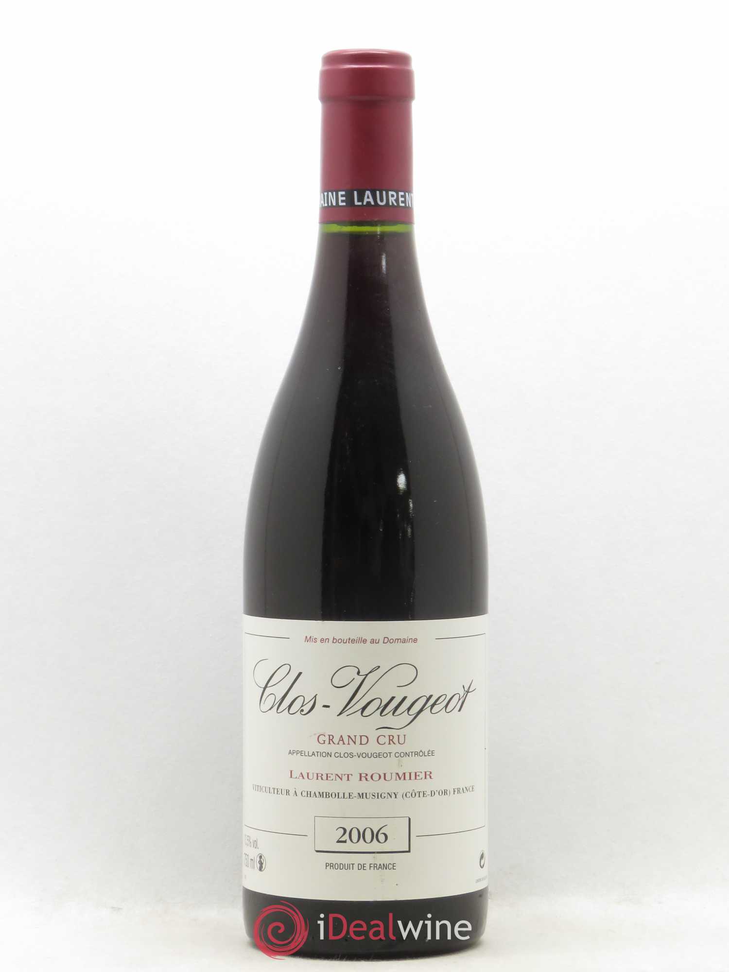 Clos de Vougeot Grand Cru Laurent Roumier 2006 - Lot de 1 bouteille - 0