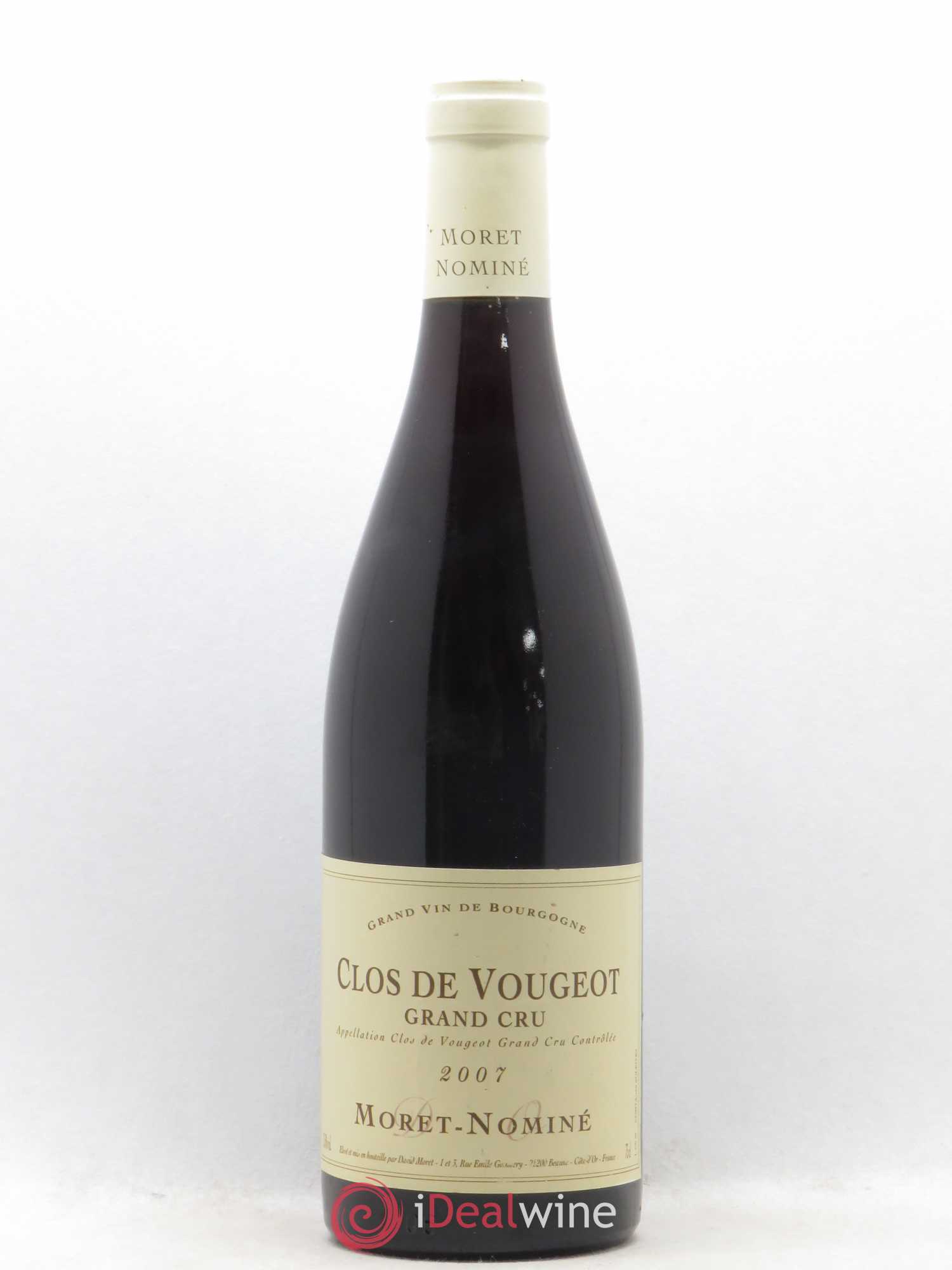 Clos de Vougeot Grand Cru Moret-Nominé 2007 - Lot de 1 bouteille - 0