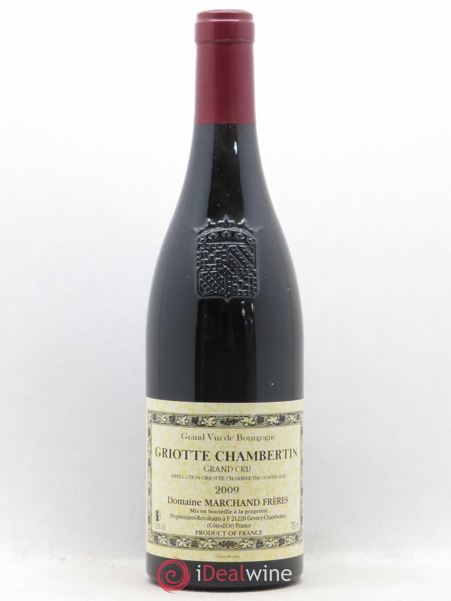 Griotte-Chambertin Grand Cru Marchand Frères 2009 - Lot de 1 bouteille - 0