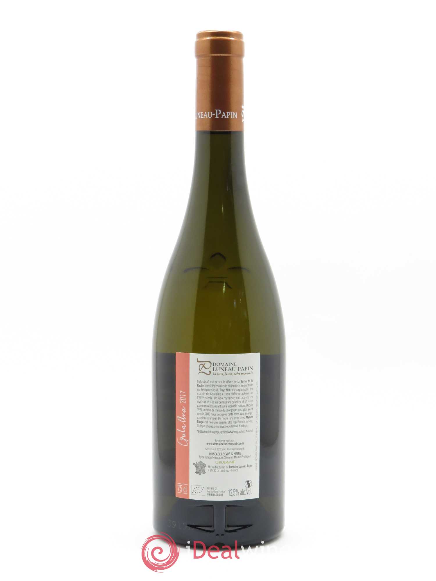 Muscadet-Sèvre-et-Maine Gula Ana Luneau-Papin 2017 - Lot de 1 bouteille - 1
