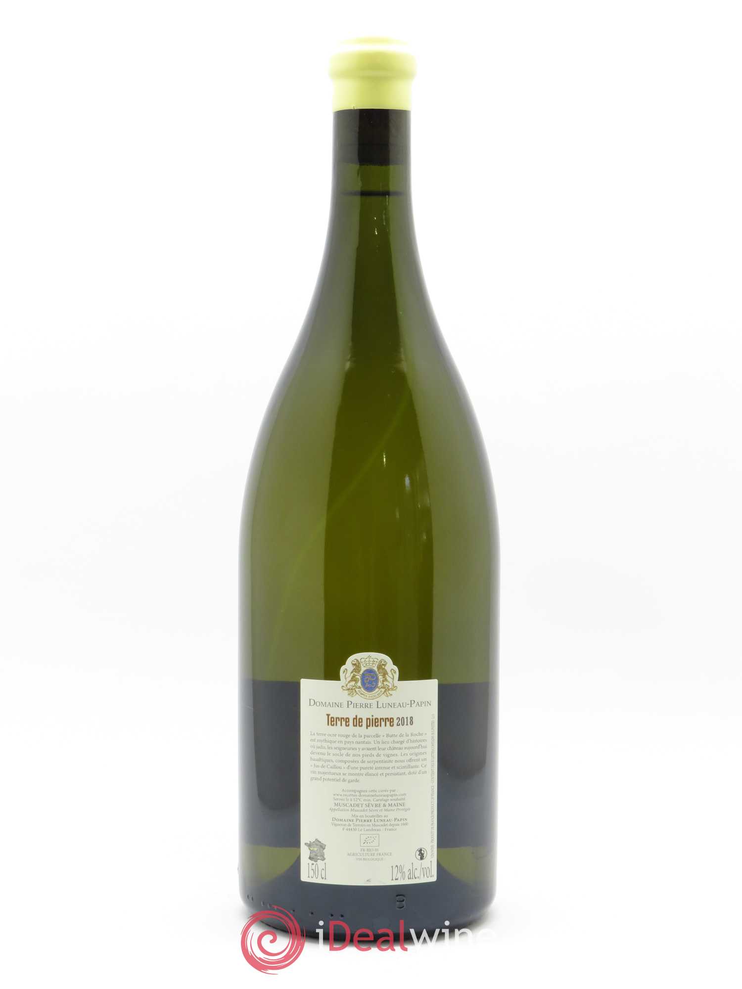 Muscadet-Sèvre-et-Maine sur lie Terre de Pierre Luneau-Papin 2018 - Lot de 1 magnum - 1
