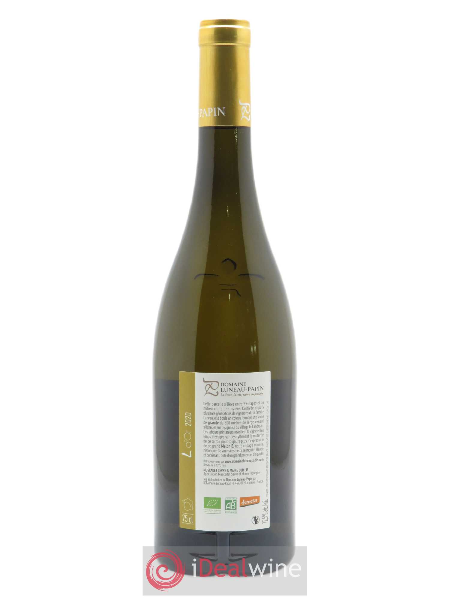 Muscadet-Sèvre-et-Maine L D'Or Luneau-Papin 2020 - Lot de 1 bouteille - 1