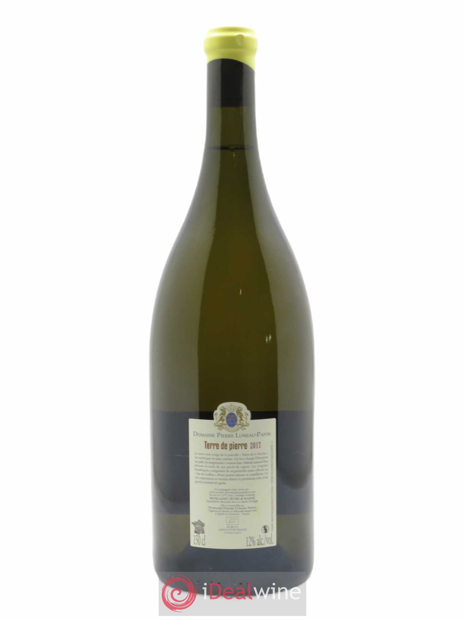 Muscadet-Sèvre-et-Maine sur lie Terre de Pierre Luneau-Papin 2017 - Lot de 1 magnum - 1