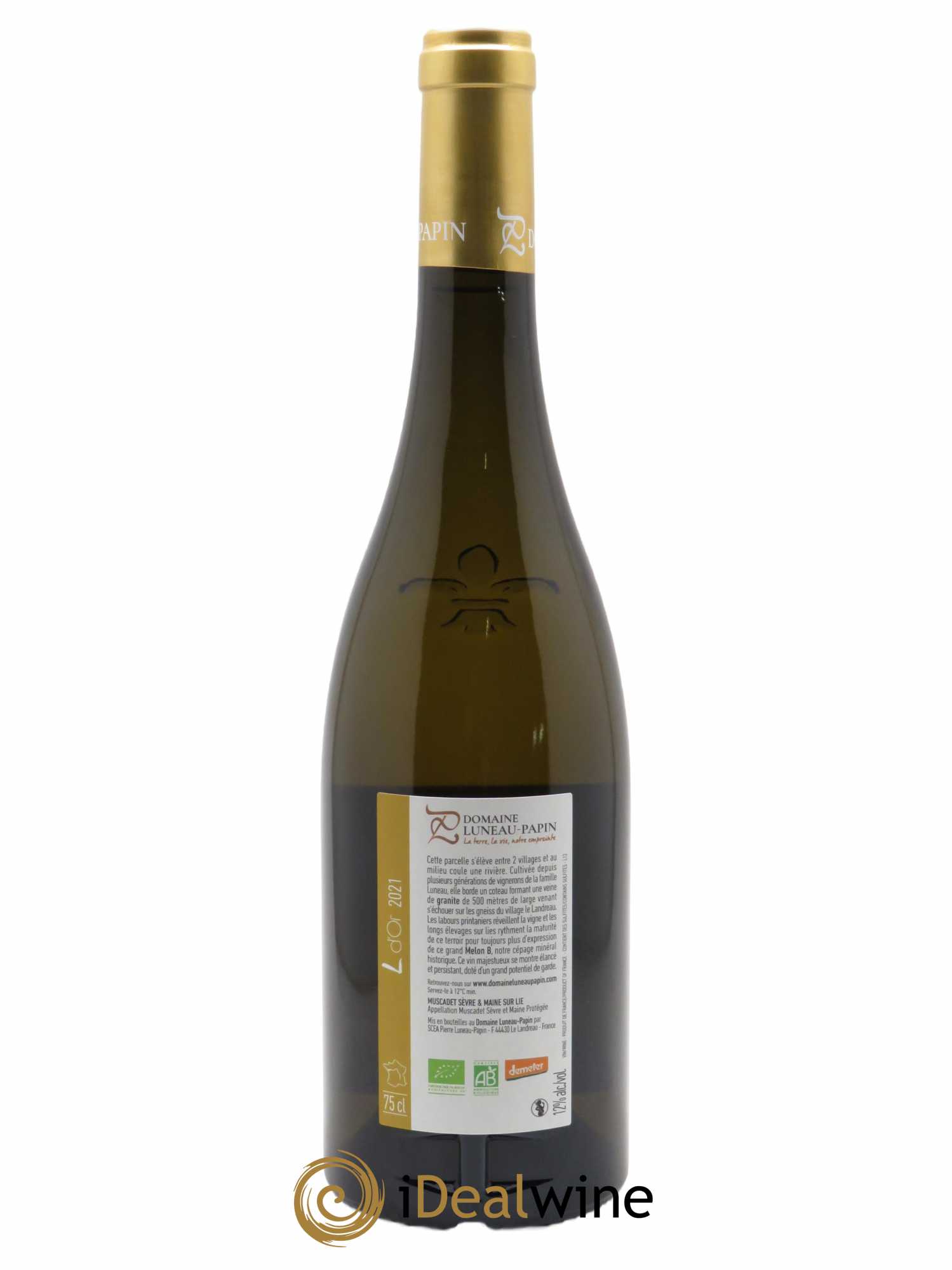 Muscadet-Sèvre-et-Maine L D'Or Luneau-Papin 2021 - Lot of 1 bottle - 1