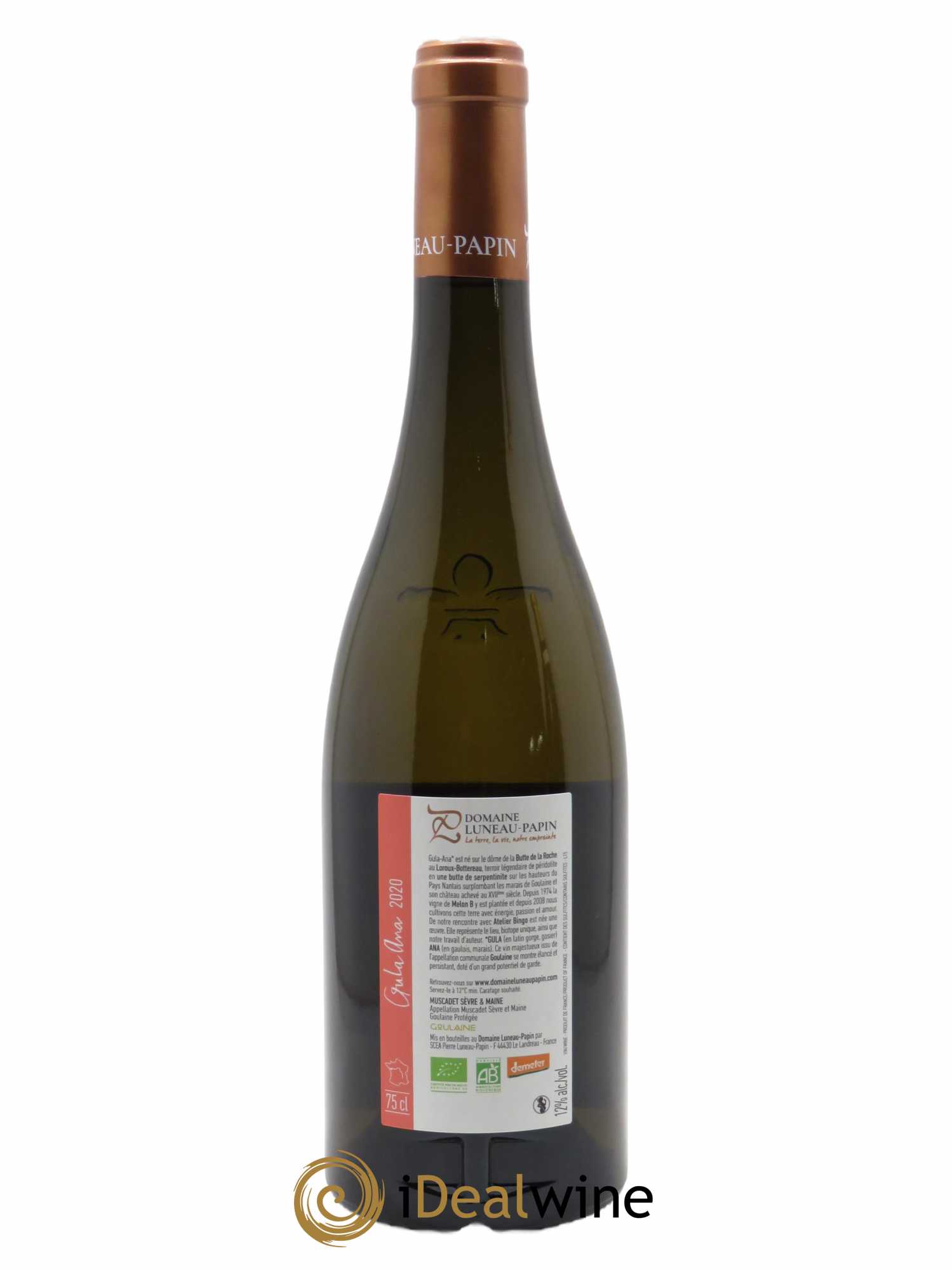 Muscadet-Sèvre-et-Maine Gula Ana Luneau-Papin 2020 - Lot de 1 bouteille - 1