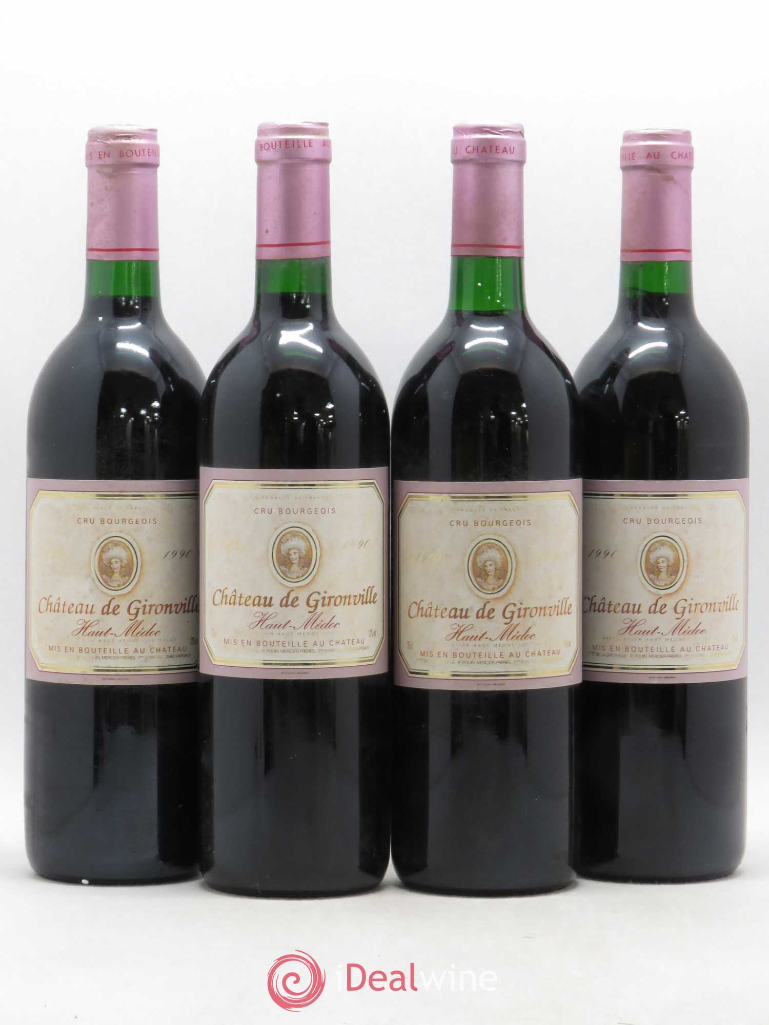 Château Gironville 1990 - Lot de 4 bouteilles - 0