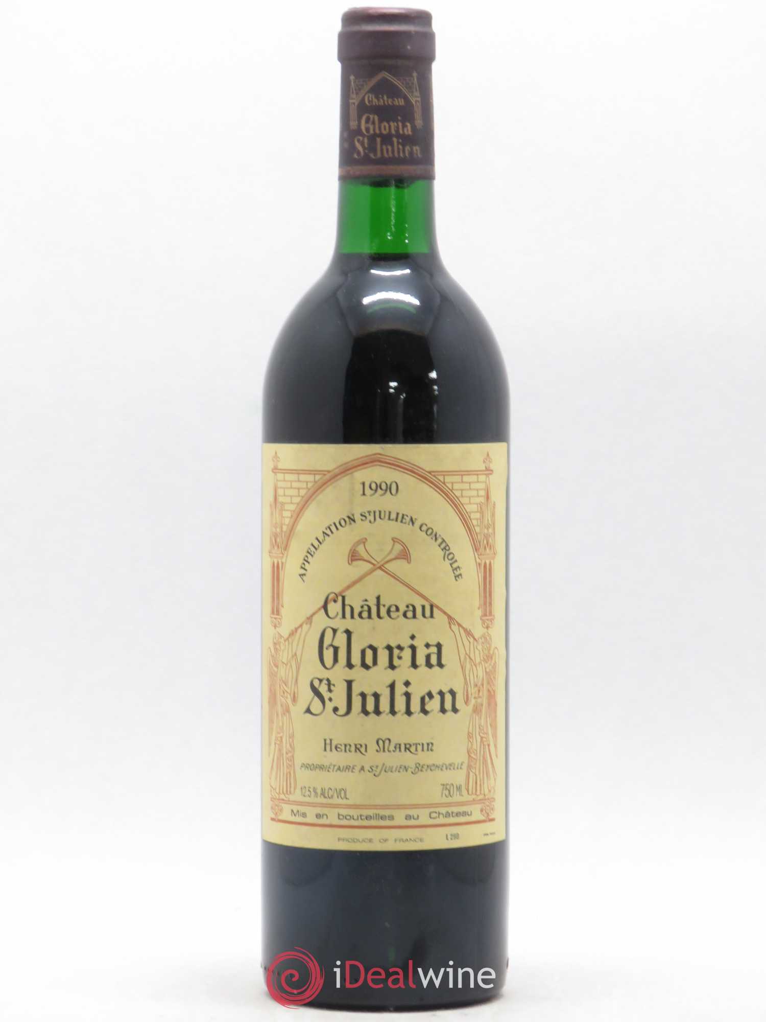 Château Gloria 1990 - Lot de 1 bouteille - 0