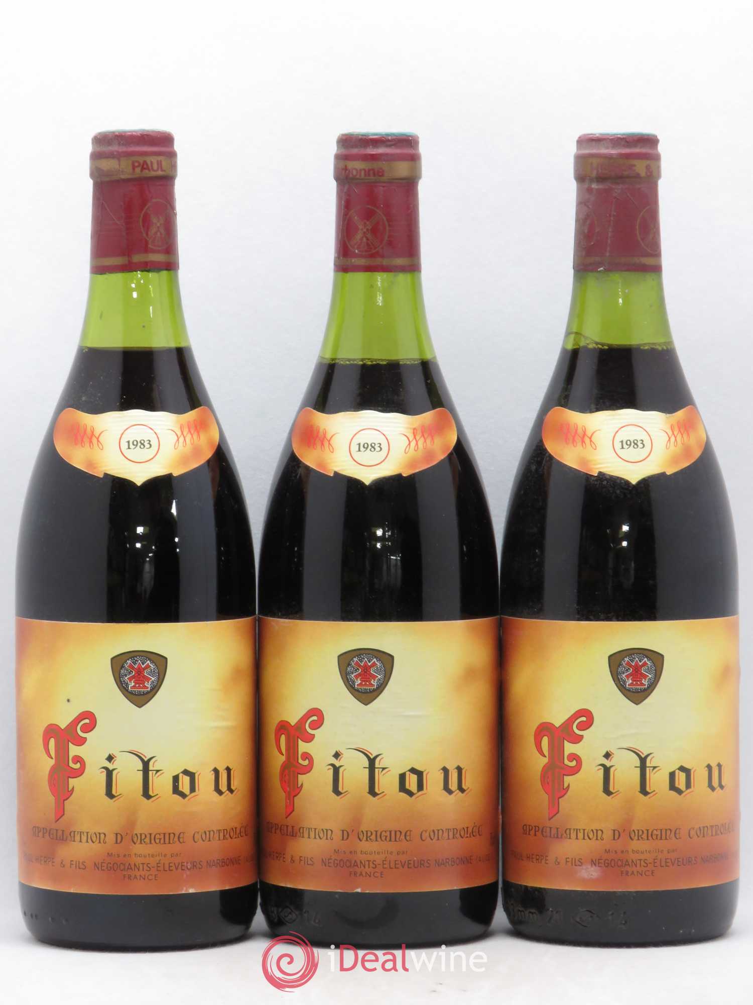 Fitou Paul Herpe 1983 - Posten von 3 Flaschen - 0