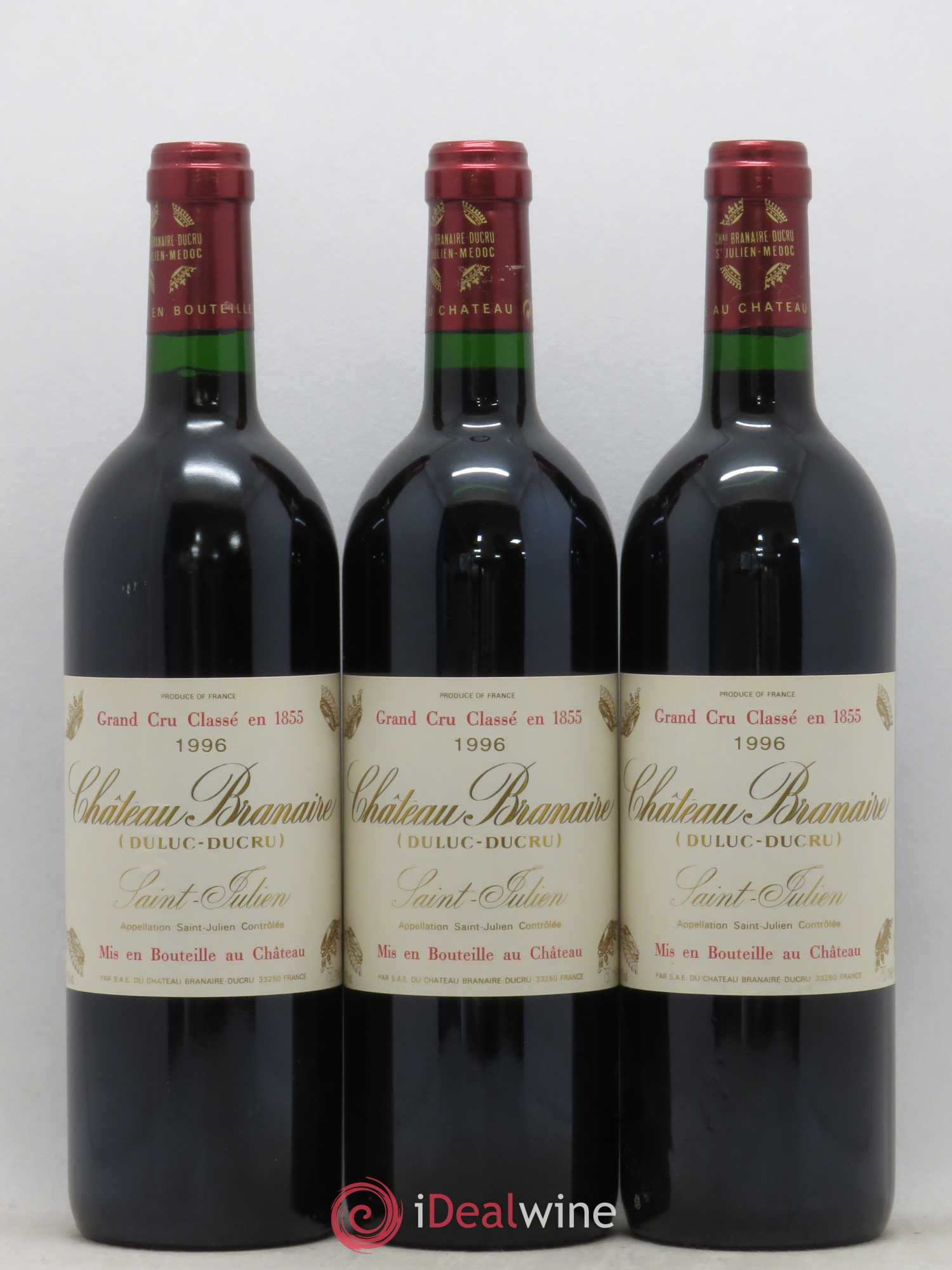 Château Branaire Ducru 4ème Grand Cru Classé 1996 - Lot de 12 bouteilles - 3