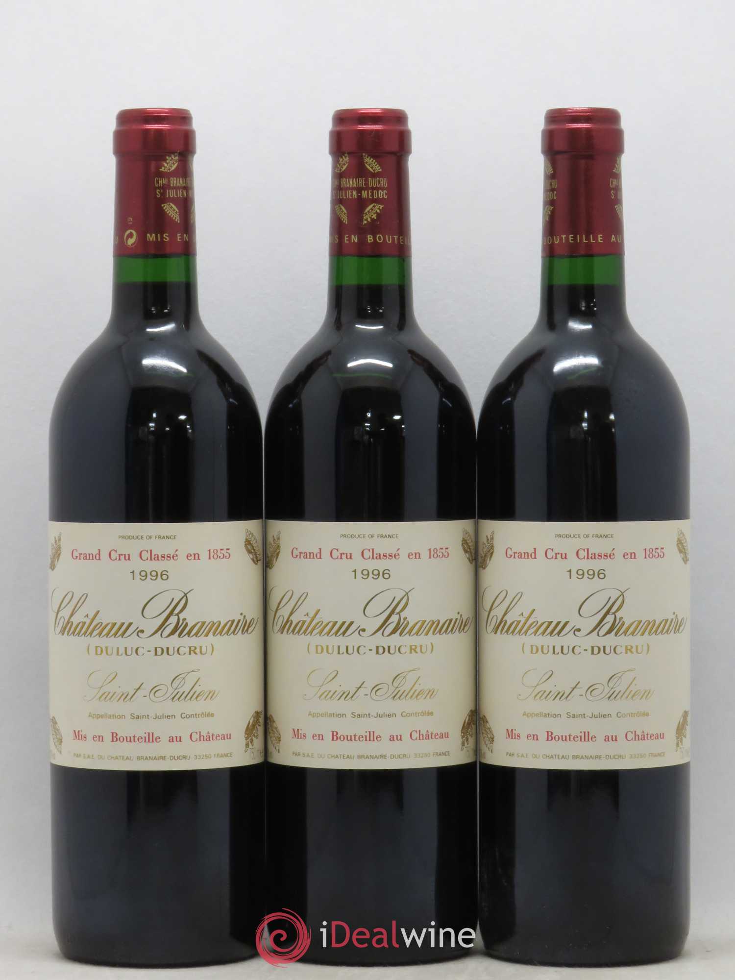Château Branaire Ducru 4ème Grand Cru Classé 1996 - Lot de 12 bouteilles - 4