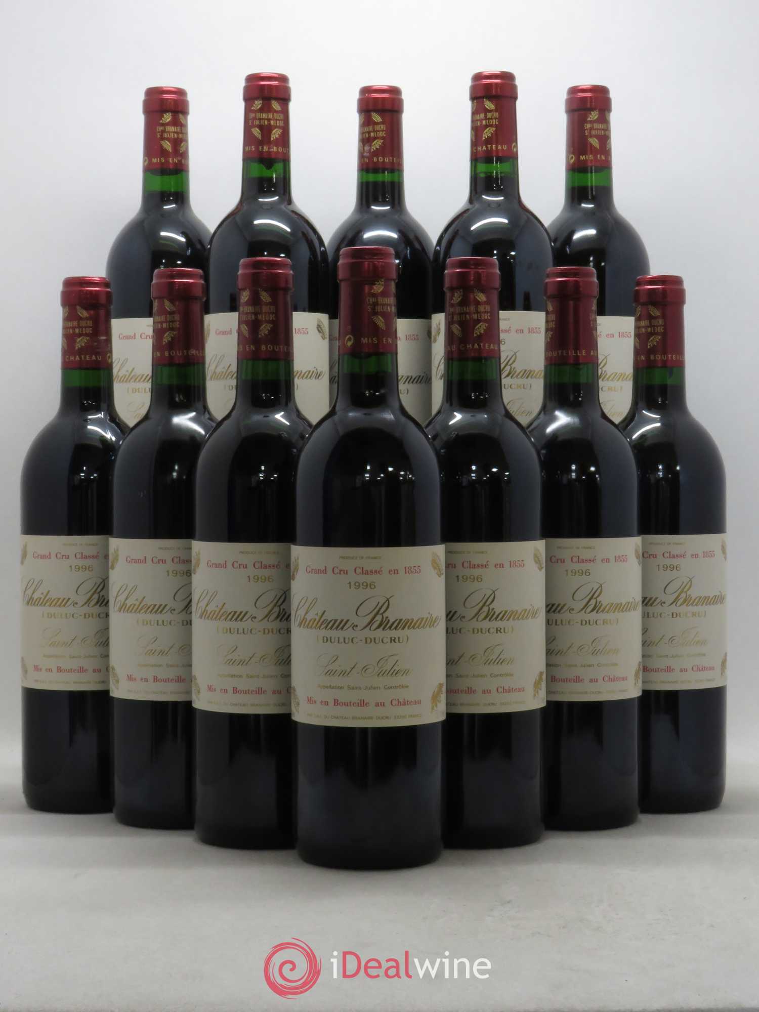 Château Branaire Ducru 4ème Grand Cru Classé 1996 - Lot de 12 bouteilles - 0