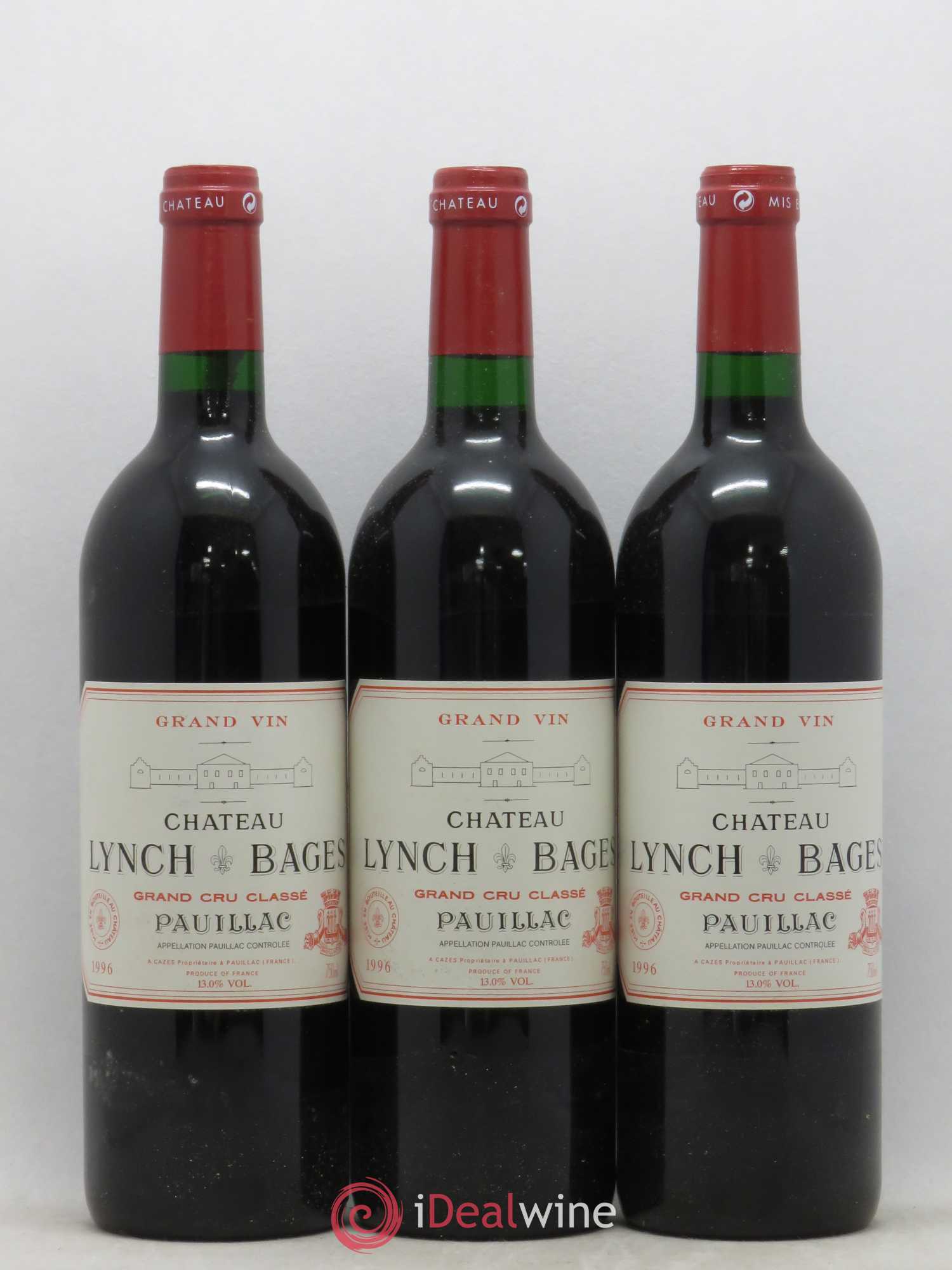 Château Lynch Bages 5ème Grand Cru Classé 1996 - Lot de 12 bouteilles - 2