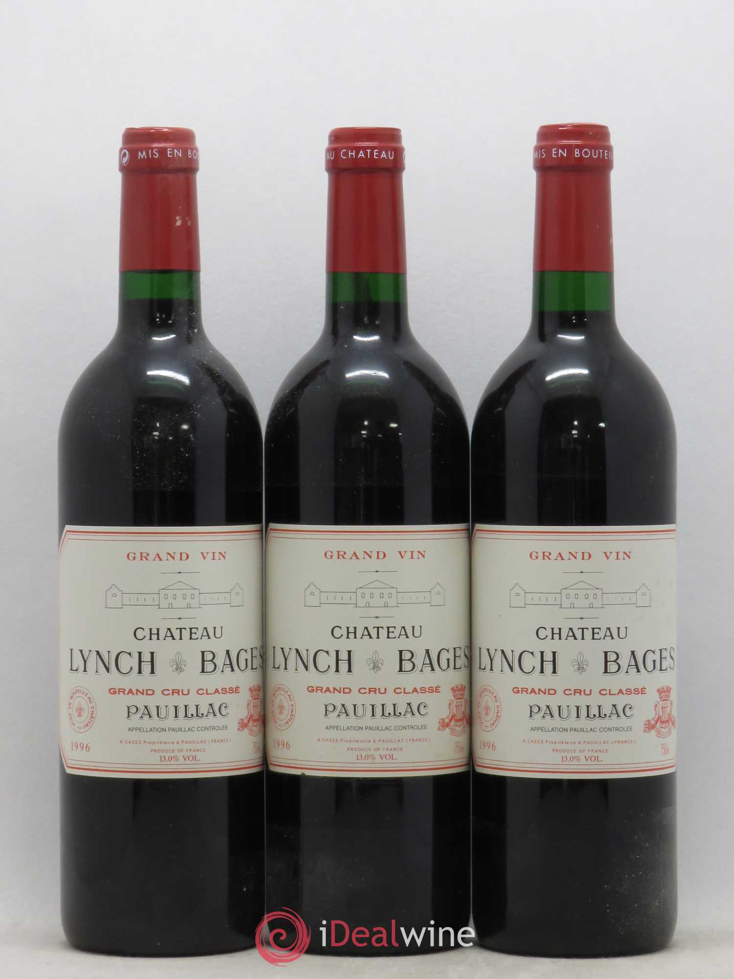 Château Lynch Bages 5ème Grand Cru Classé 1996 - Lot de 12 bouteilles - 4