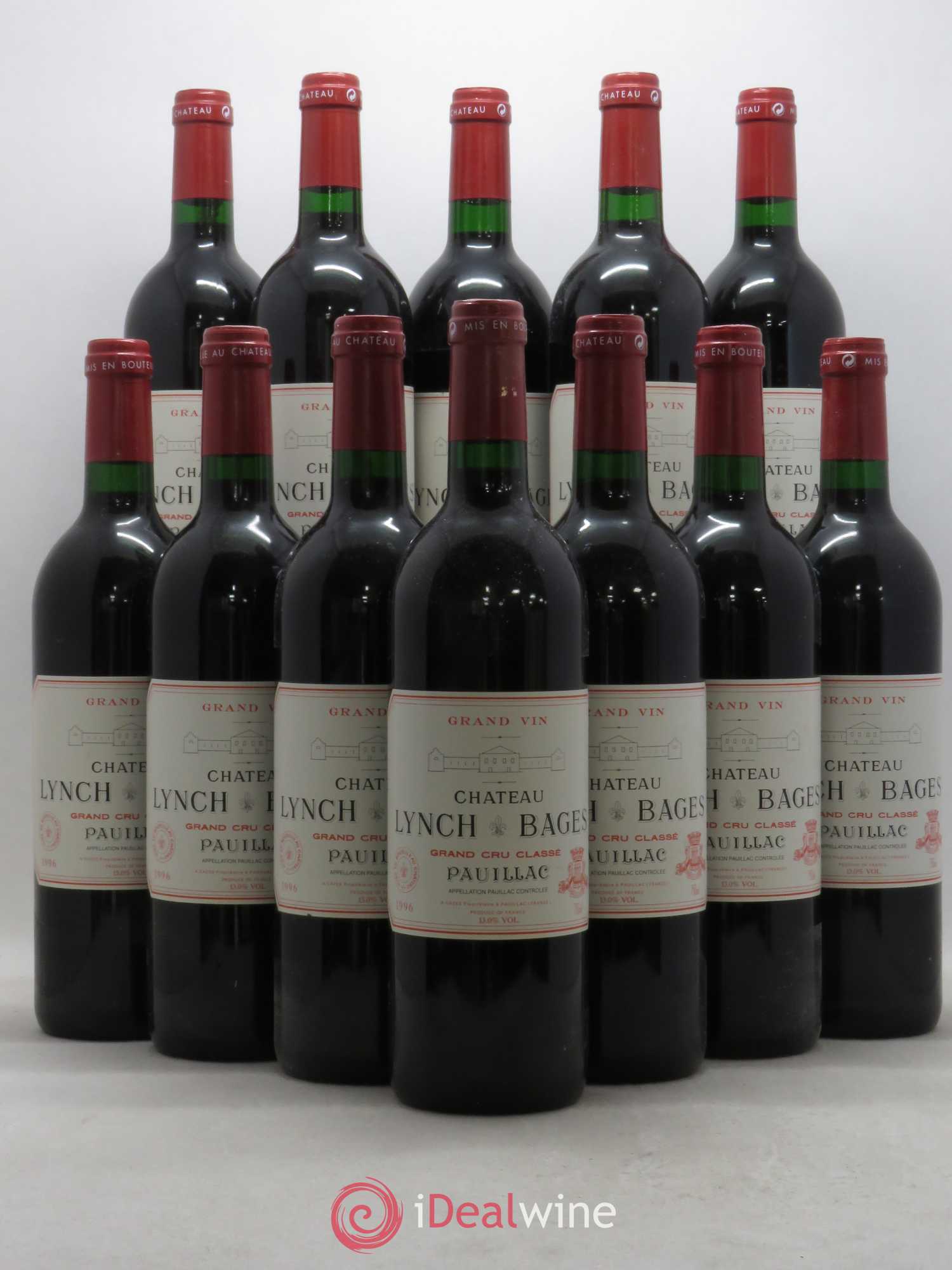 Château Lynch Bages 5ème Grand Cru Classé 1996 - Lot de 12 bouteilles - 0