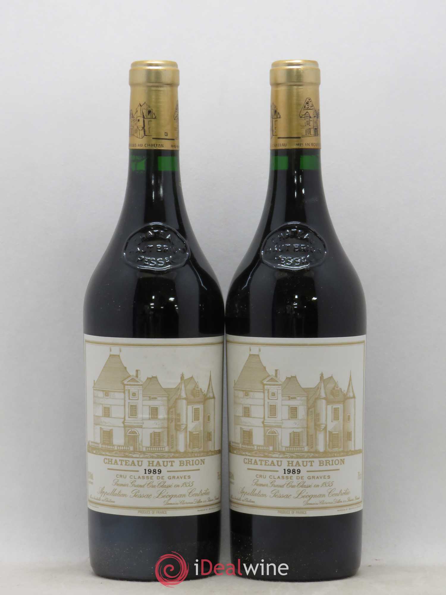 Château Haut Brion 1er Grand Cru Classé 1989 - Lot de 2 bouteilles - 0