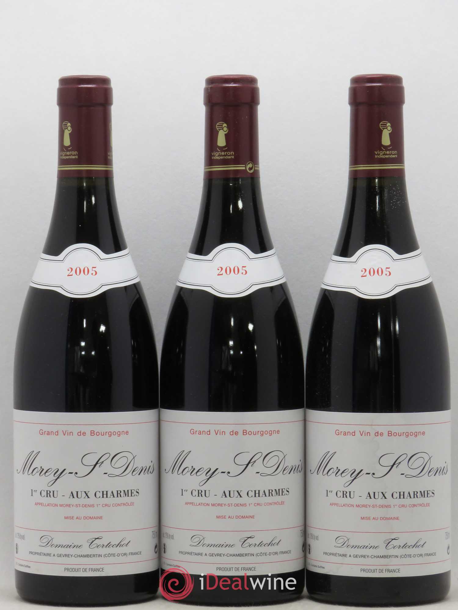 Morey-Saint-Denis 1er Cru Aux Charmes Tortochot 2005 - Posten von 6 Flaschen - 2