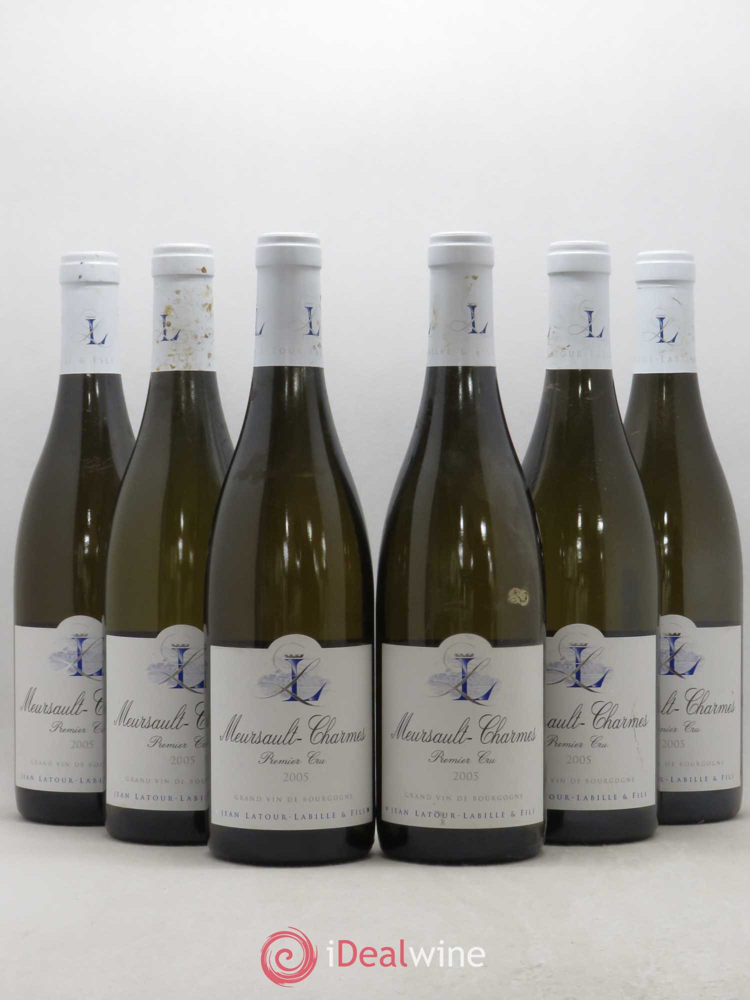 Meursault 1er Cru Charmes Latour-Labille 2005 - Posten von 6 Flaschen - 0