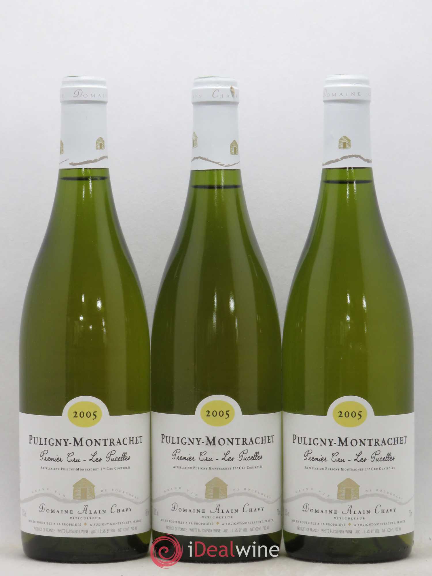 Puligny-Montrachet 1er Cru Les Pucelles Alain Chavy 2005 - Lot de 3 bouteilles - 0