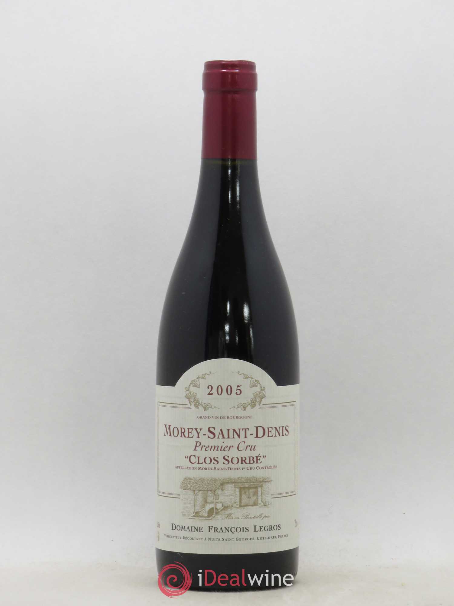Morey-Saint-Denis 1er Cru Clos Sorbé Francois Legros 2005 - Posten von 1 Flasche - 0