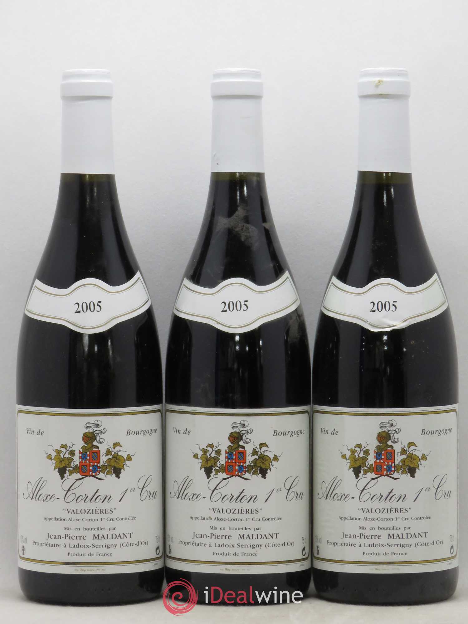 Aloxe-Corton 1er Cru Valozieres Jean Pierre Maldant 2005 - Posten von 6 Flaschen - 1