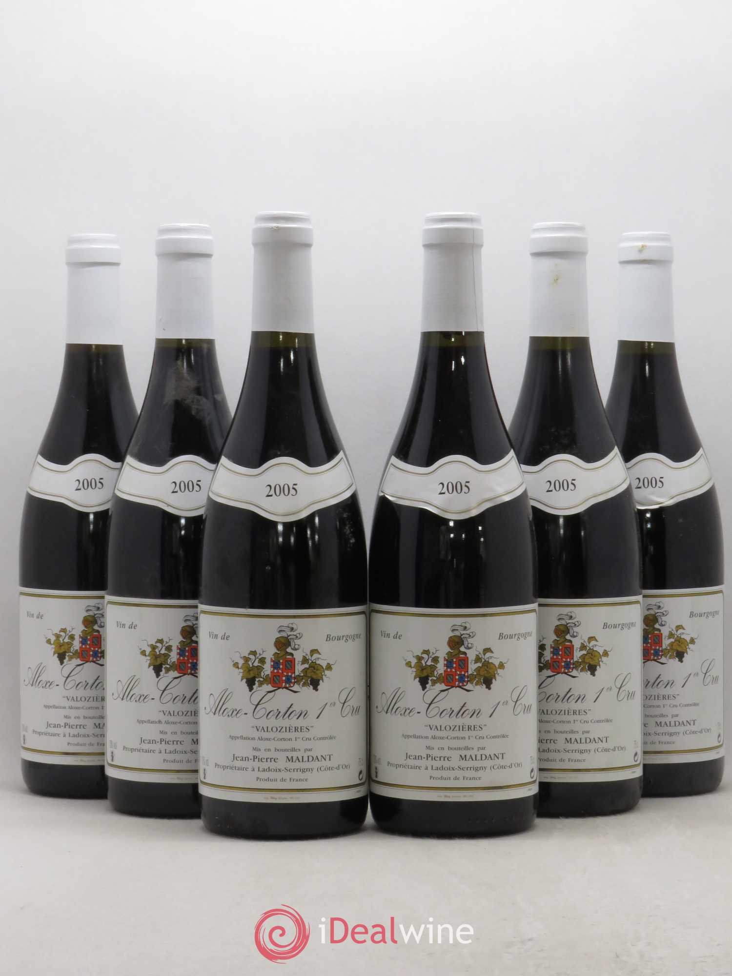 Aloxe-Corton 1er Cru Valozieres Jean Pierre Maldant 2005 - Posten von 6 Flaschen - 0