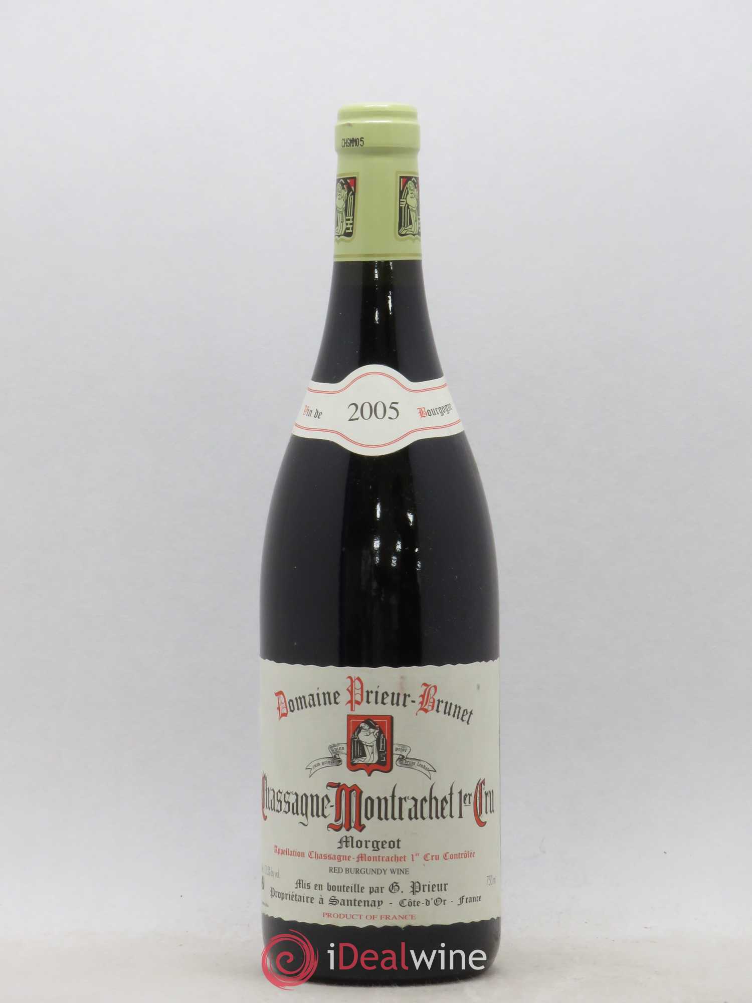Chassagne-Montrachet 1er Cru Morgeot Prieur Brunet 2005 - Lot de 1 bouteille - 0