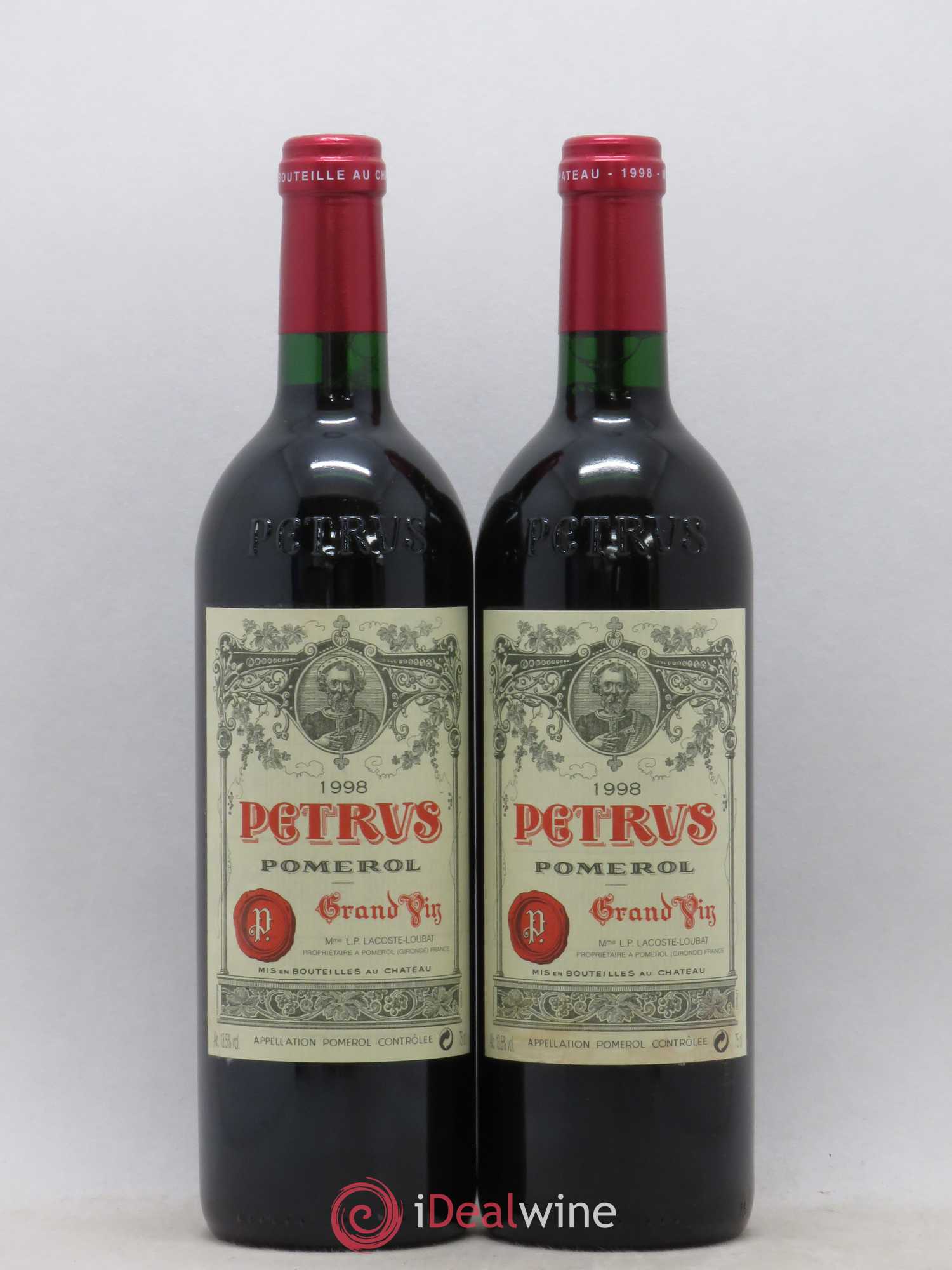 Petrus 1998 - Lot de 2 bouteilles - 0