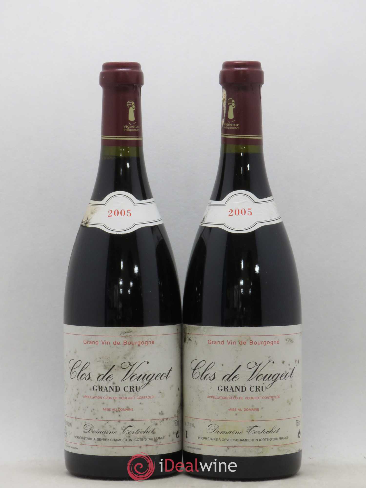 Clos de Vougeot Grand Cru Tortochot (Domaine) 2005 - Lot de 2 bouteilles - 0
