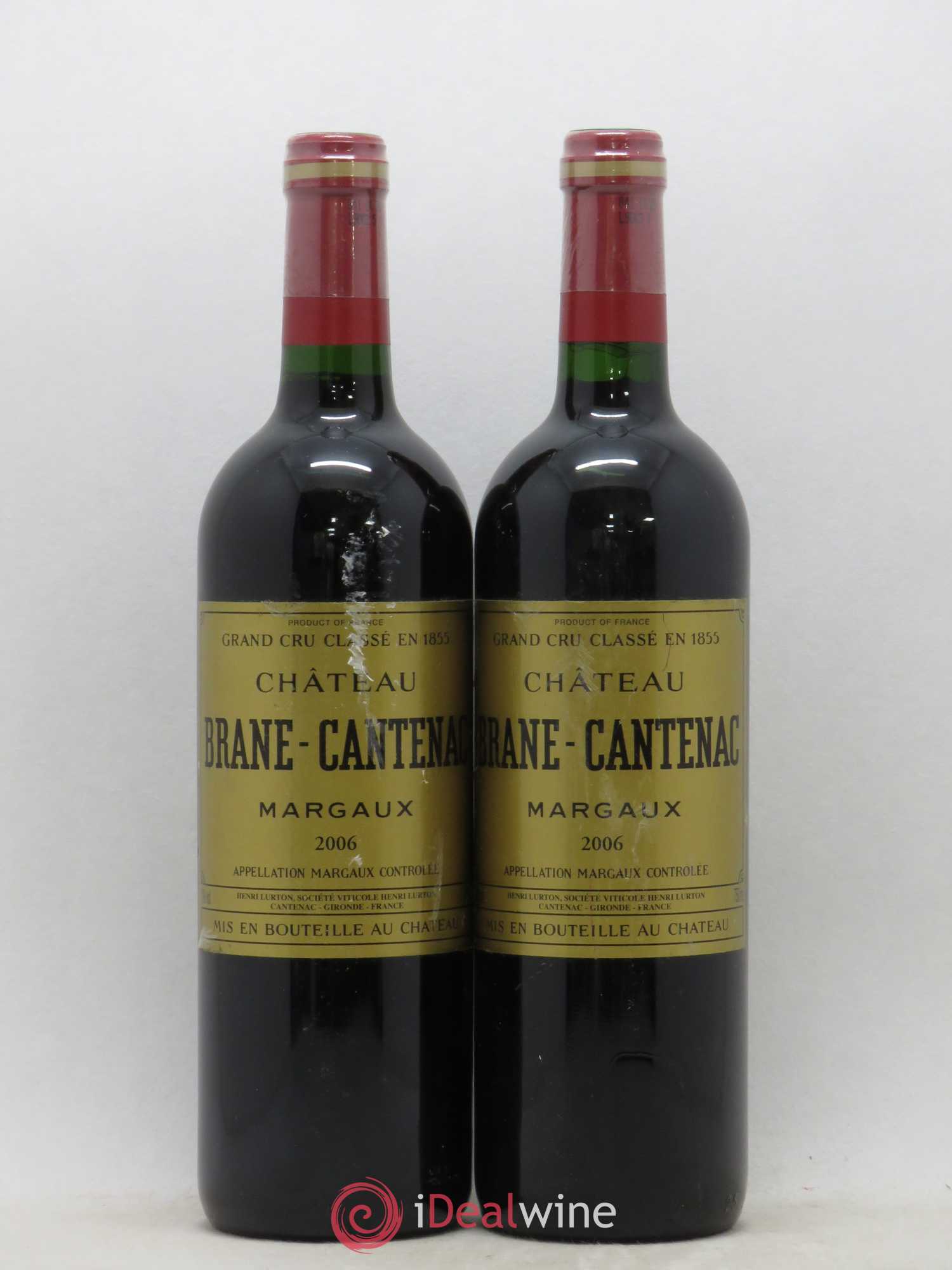 Château Brane Cantenac 2ème Grand Cru Classé 2006 - Lotto di 2 bottiglie - 0