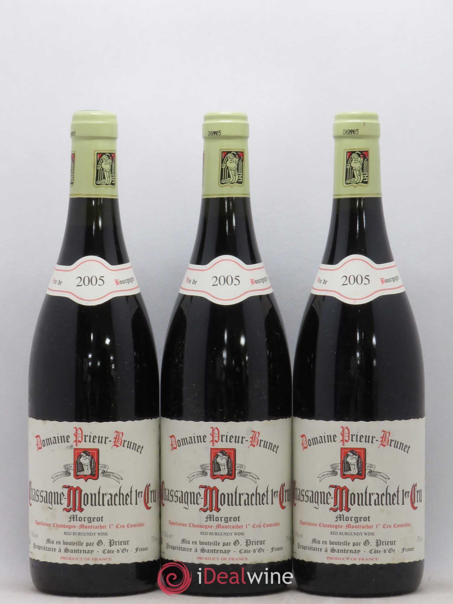 Chassagne-Montrachet 1er Cru Morgeot Prieur Brunet 2005 - Lotto di 6 bottiglie - 1