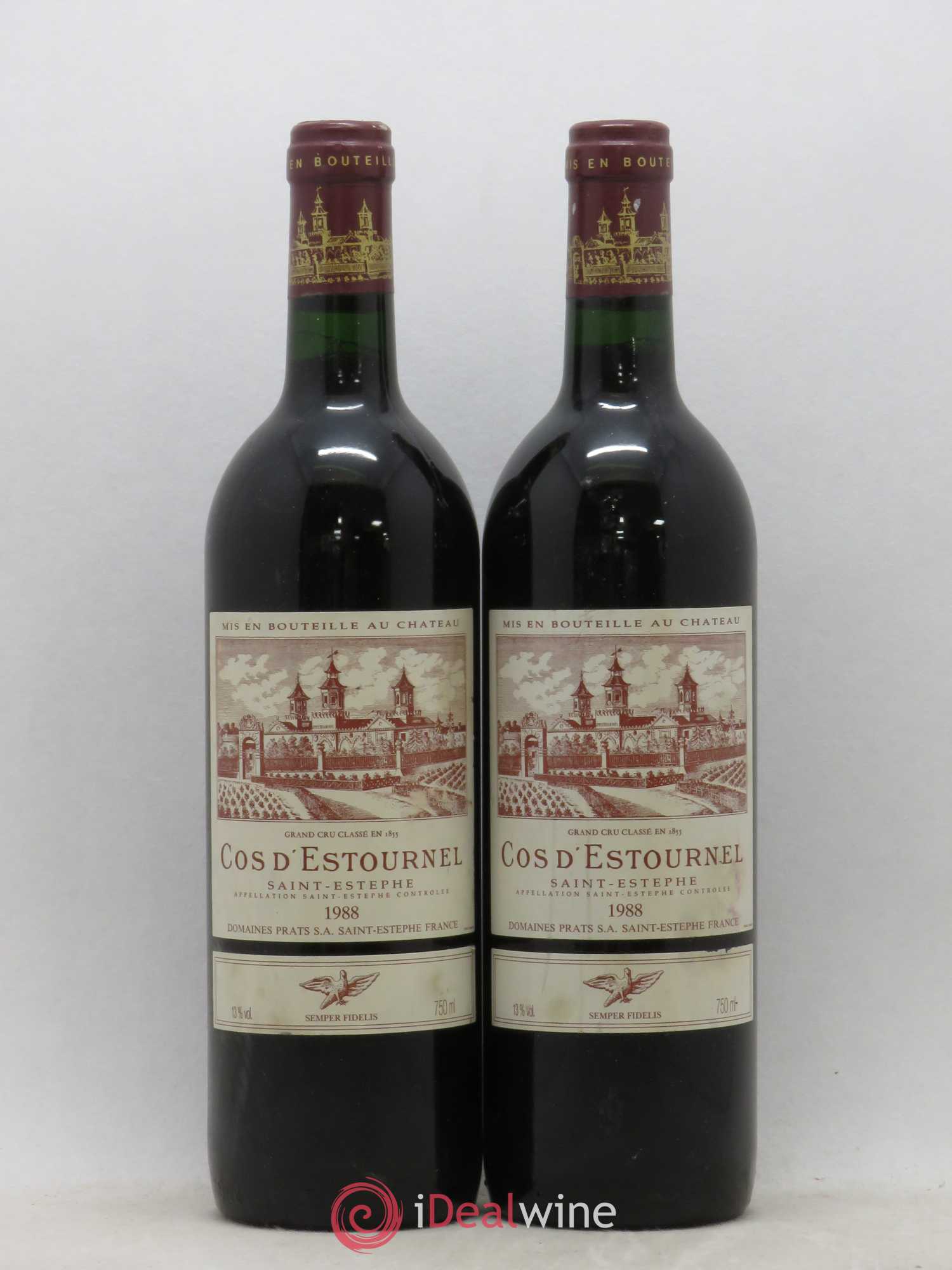 Cos d'Estournel 2ème Grand Cru Classé 1988 - Lot de 2 bouteilles - 0