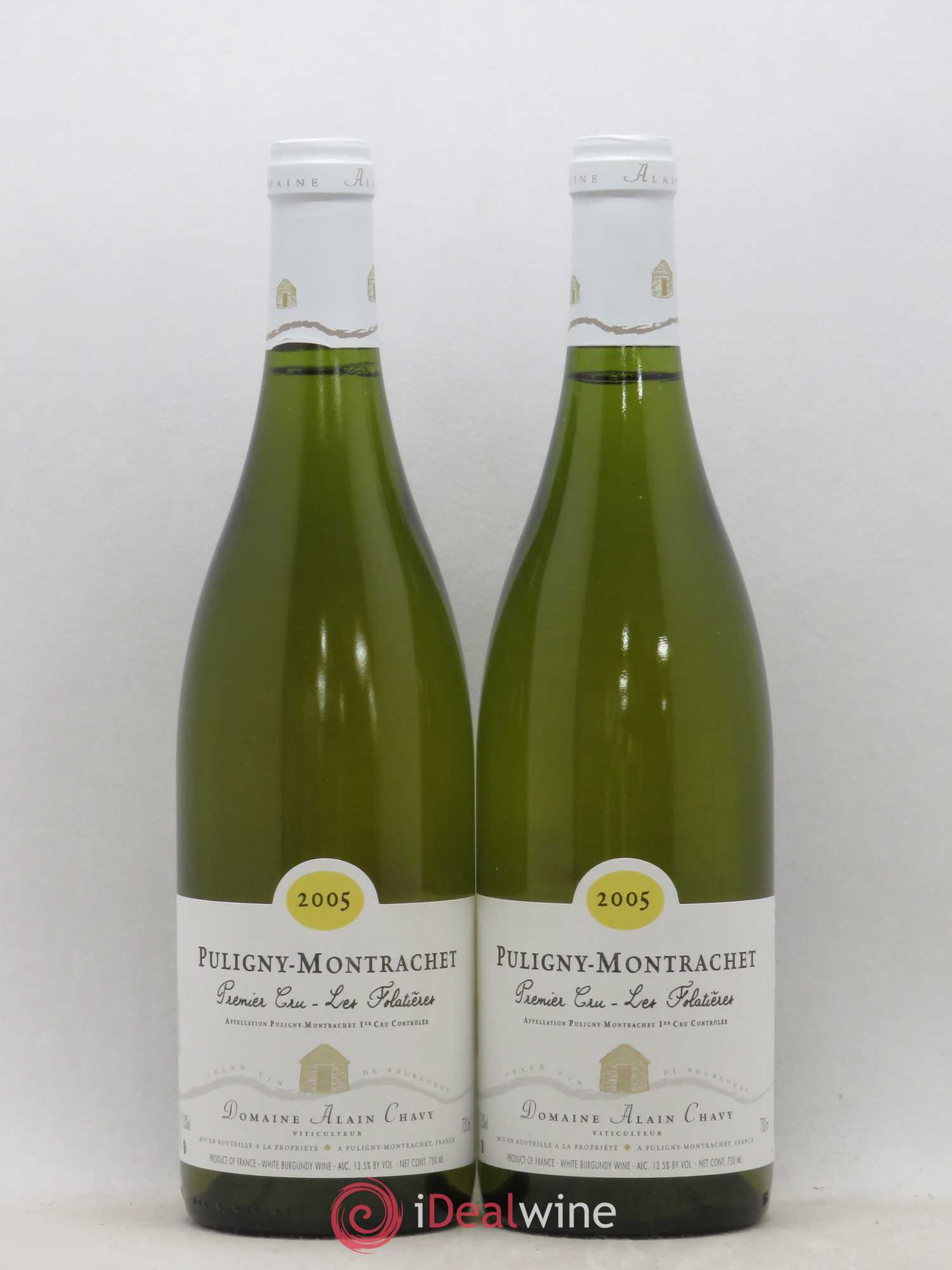 Puligny-Montrachet 1er Cru Les Folatieres Alain Chavy 2005 - Lot de 2 bouteilles - 0