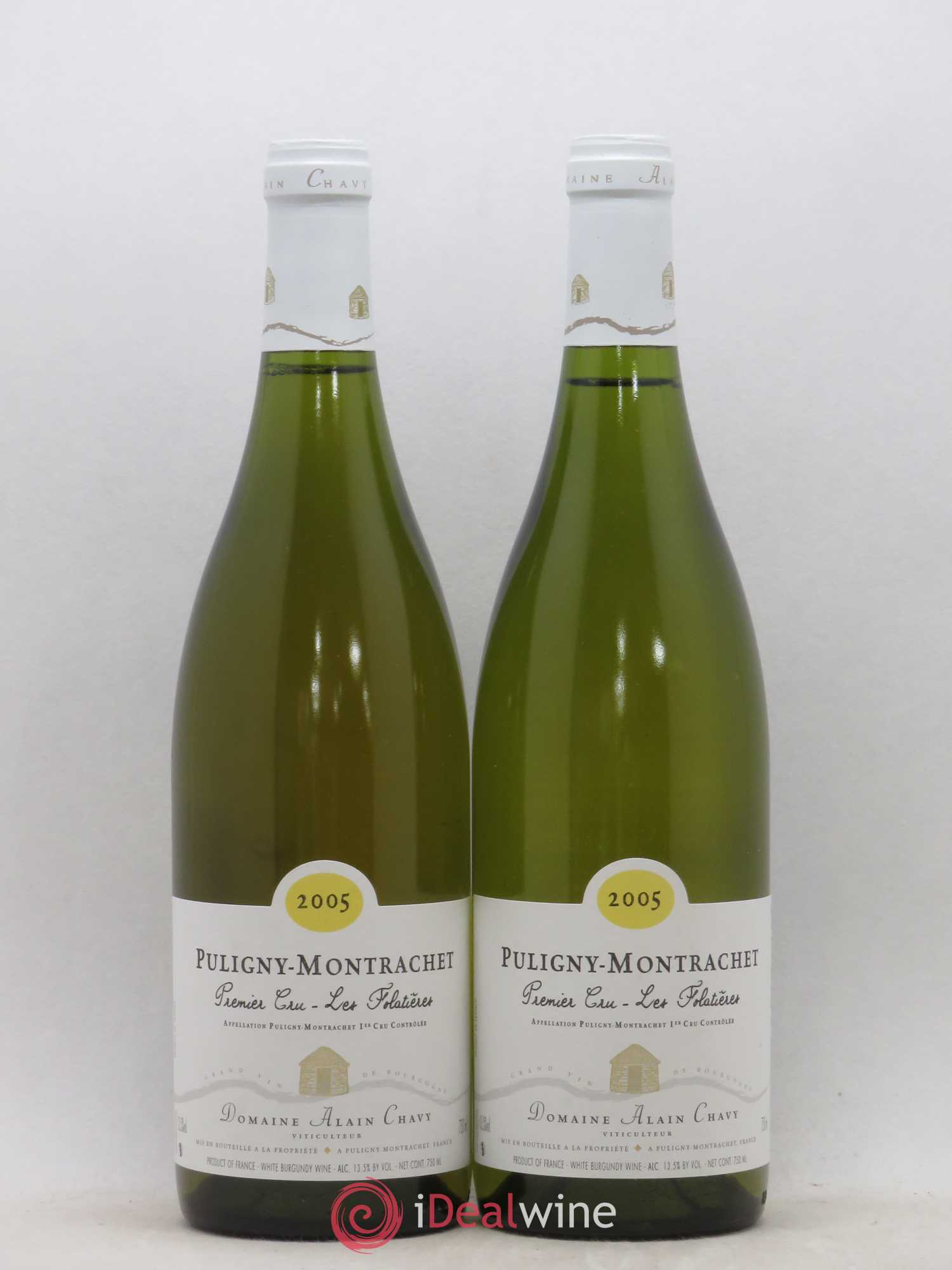Puligny-Montrachet 1er Cru Les Folatieres Alain Chavy 2005 - Posten von 2 Flaschen - 0