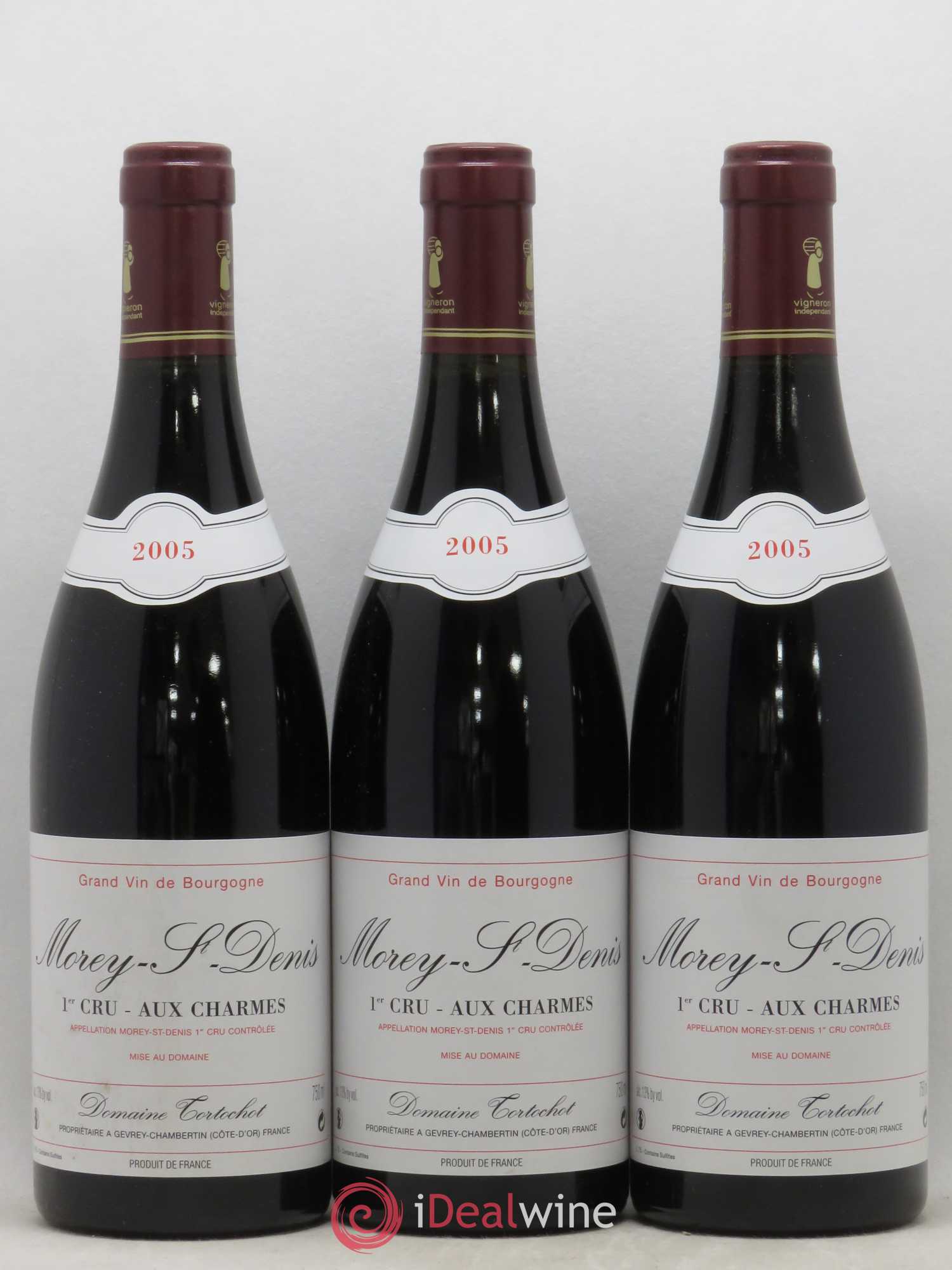 Morey-Saint-Denis 1er Cru Aux Charmes Tortochot 2005 - Posten von 3 Flaschen - 0