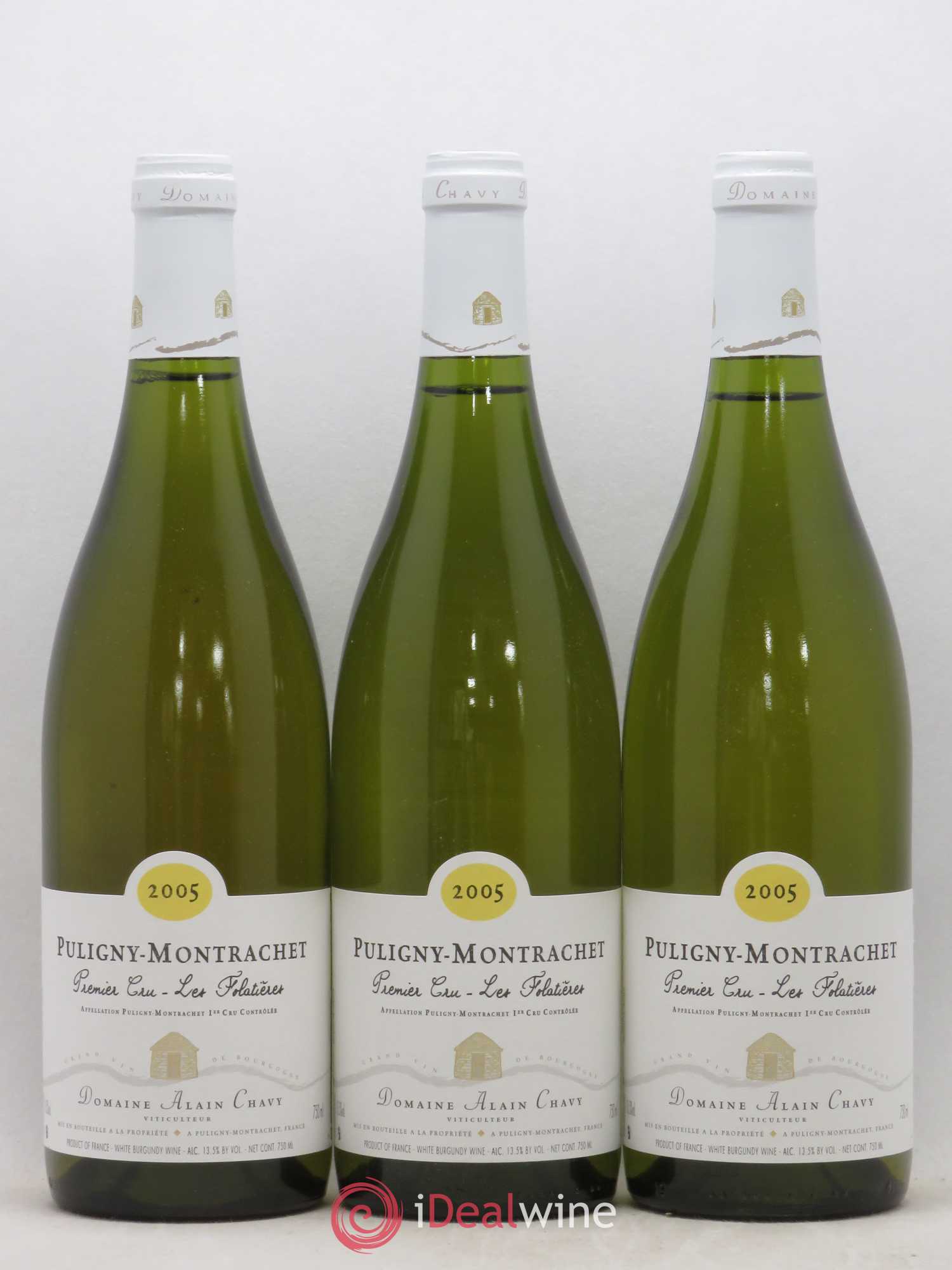 Puligny-Montrachet 1er Cru Les Folatieres Alain Chavy 2005 - Lotto di 6 bottiglie - 1