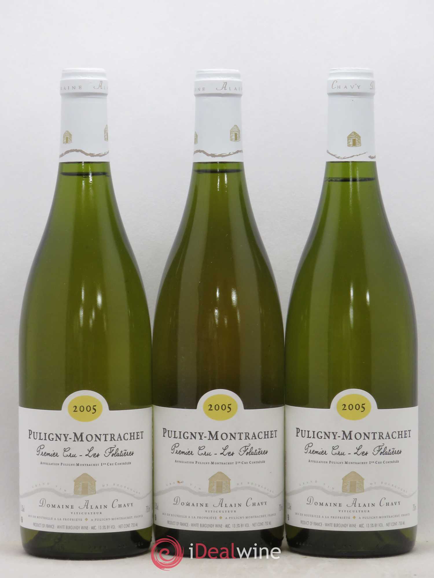 Puligny-Montrachet 1er Cru Les Folatieres Alain Chavy 2005 - Posten von 6 Flaschen - 1
