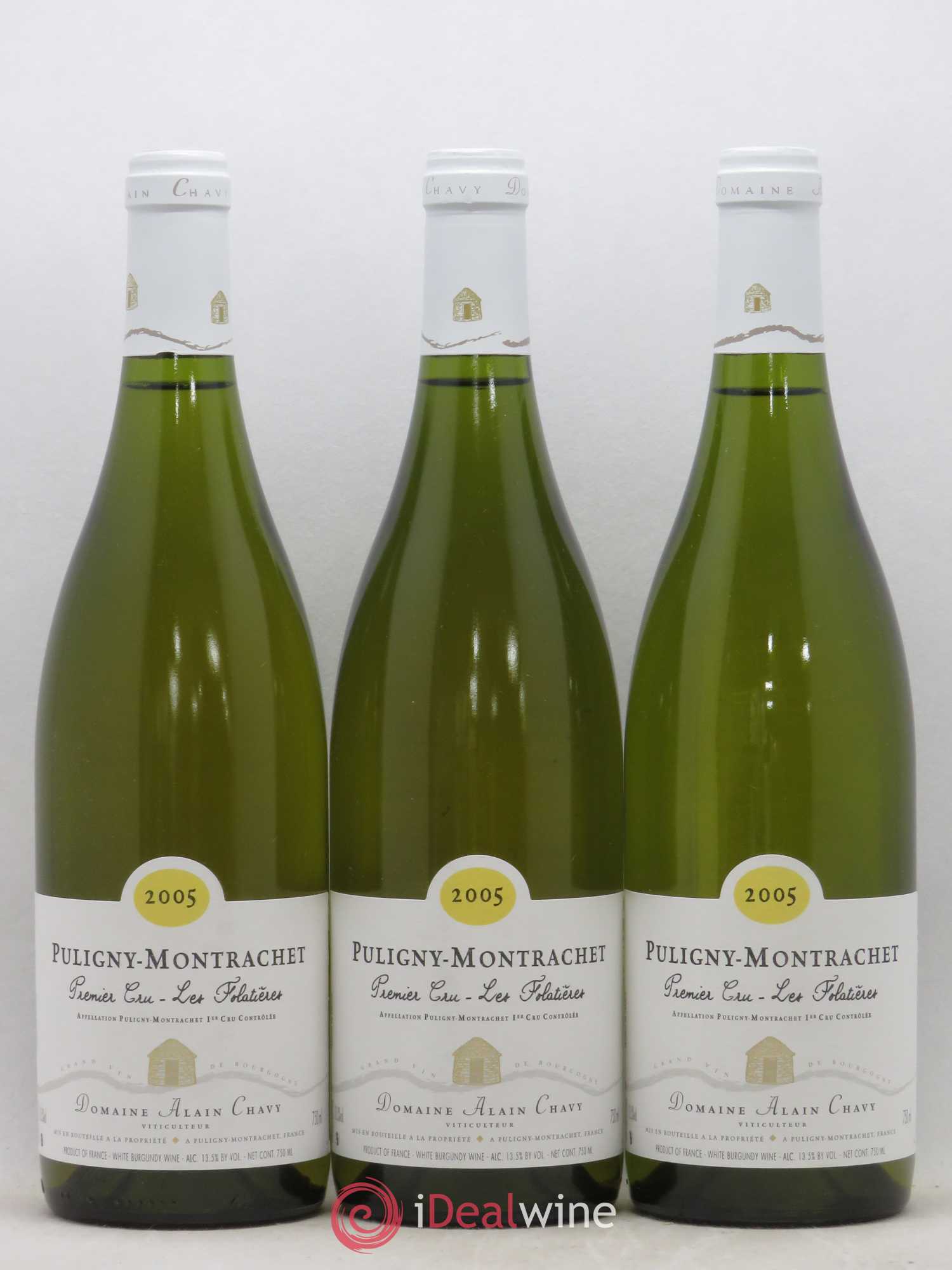 Puligny-Montrachet 1er Cru Les Folatieres Alain Chavy 2005 - Posten von 6 Flaschen - 2