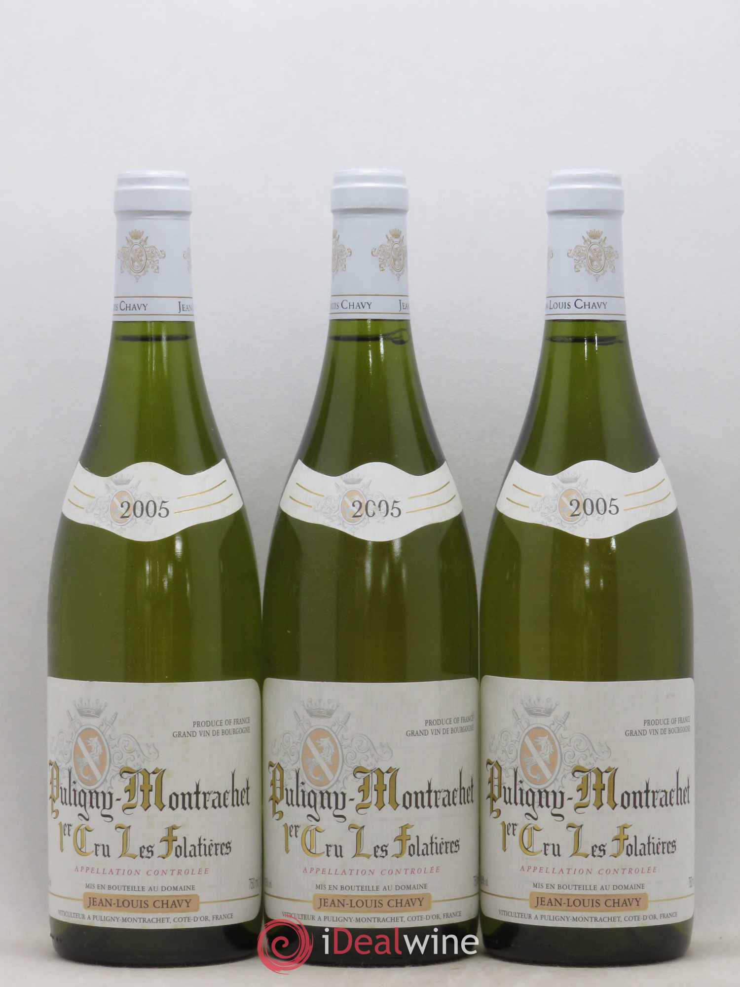 Puligny-Montrachet 1er Cru Les Folatières Jean-Louis Chavy 2005 - Posten von 6 Flaschen - 1